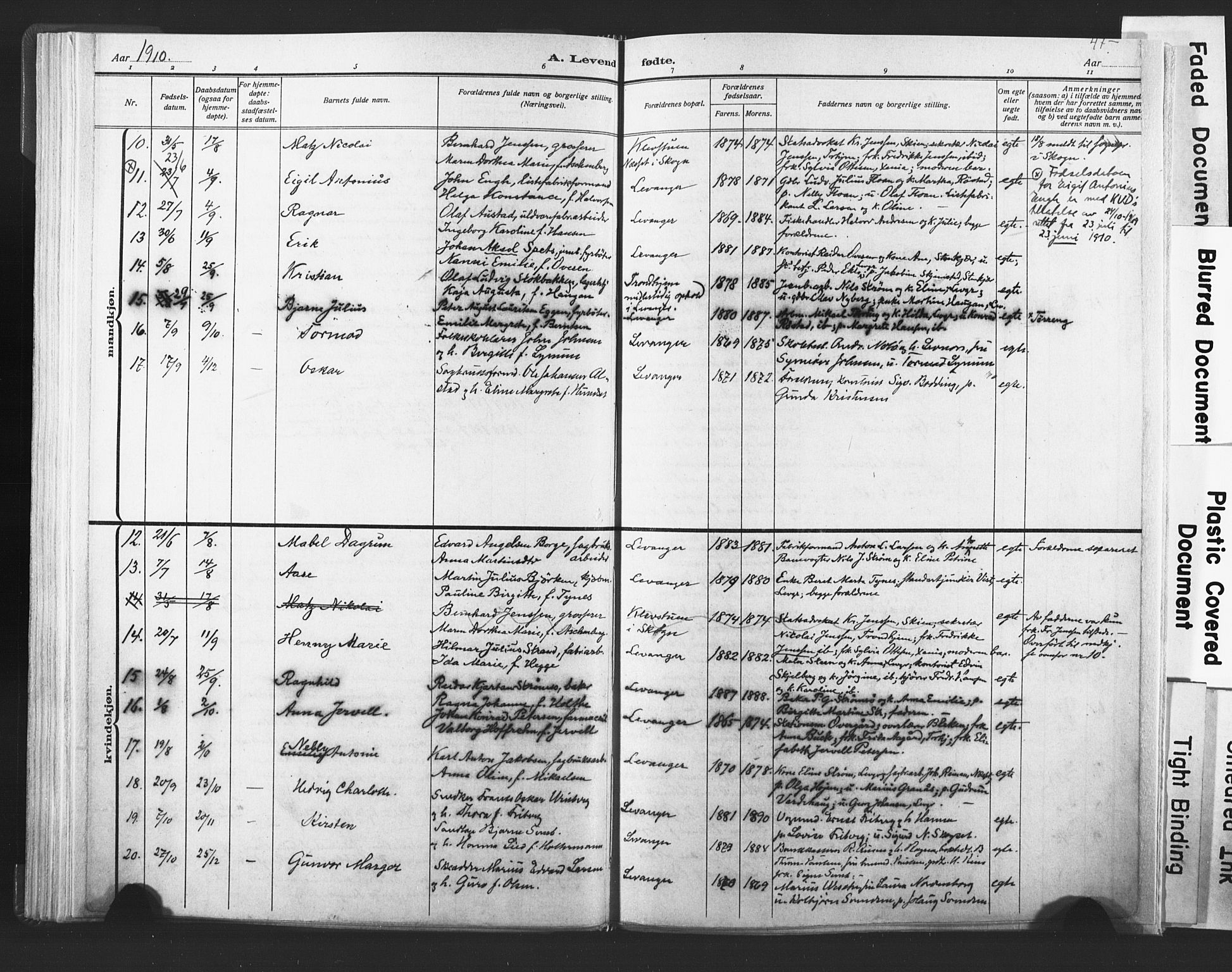 Ministerialprotokoller, klokkerbøker og fødselsregistre - Nord-Trøndelag, AV/SAT-A-1458/720/L0189: Parish register (official) no. 720A05, 1880-1911, p. 47