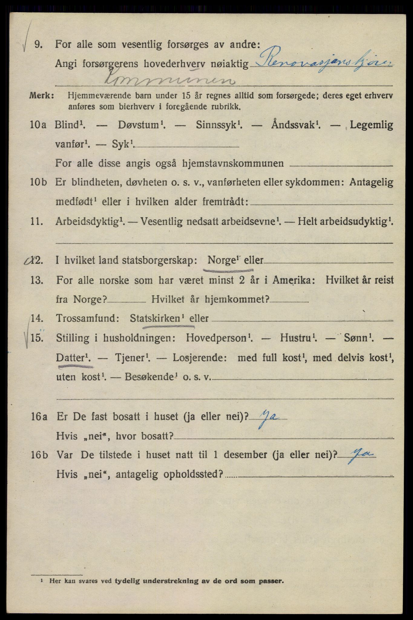 SAO, 1920 census for Kristiania, 1920, p. 562764