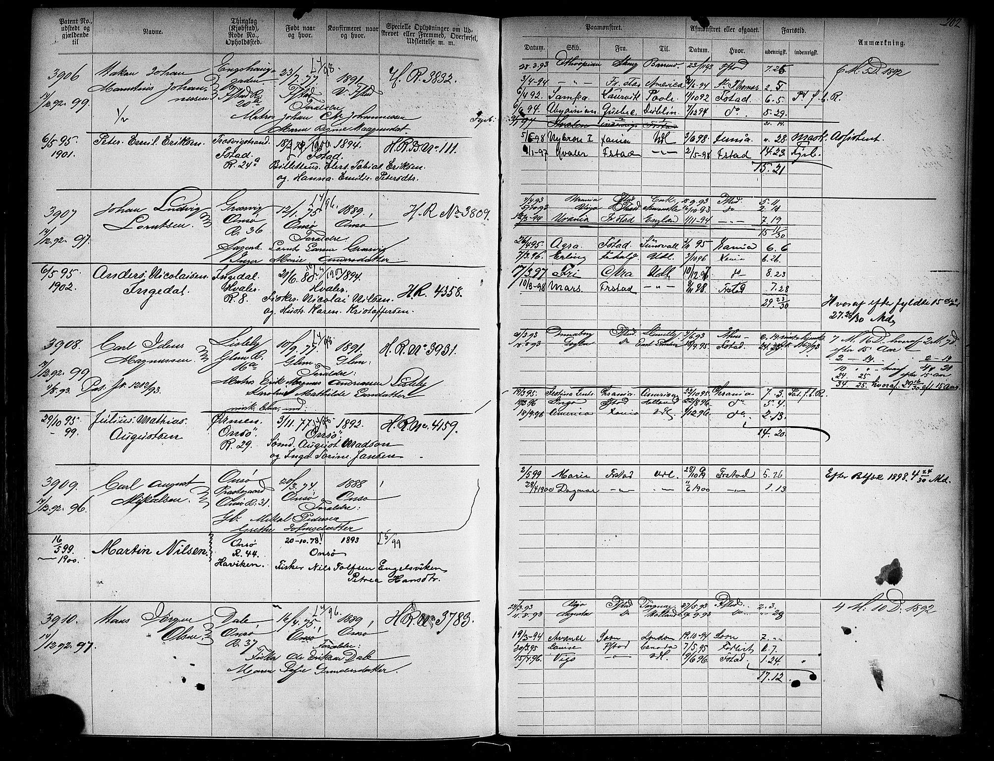 Fredrikstad mønstringskontor, AV/SAO-A-10569b/F/Fc/Fca/L0005: Annotasjonsrulle, 1884-1899, p. 520