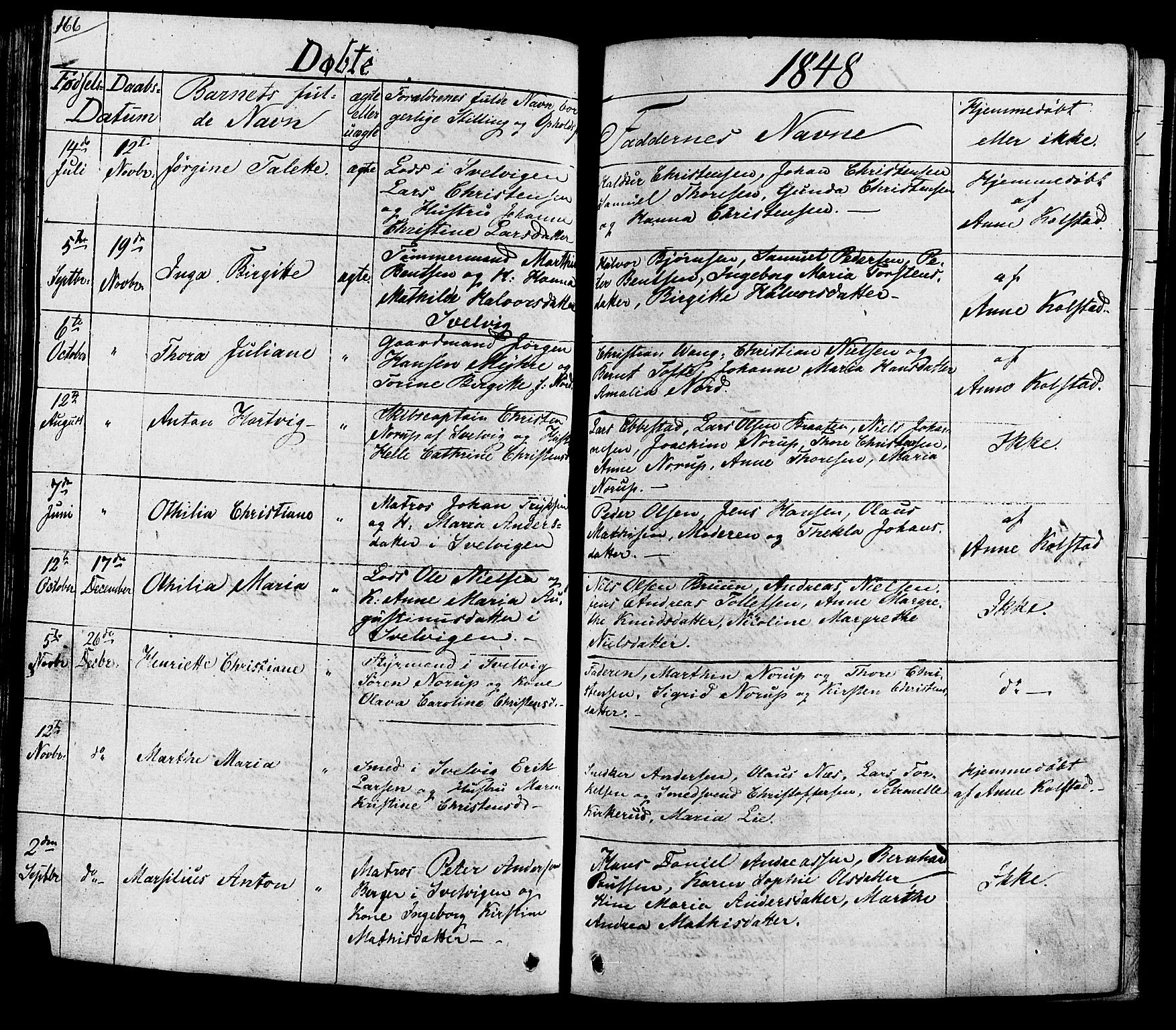 Hurum kirkebøker, AV/SAKO-A-229/G/Ga/L0002: Parish register (copy) no. I 2, 1827-1857, p. 166