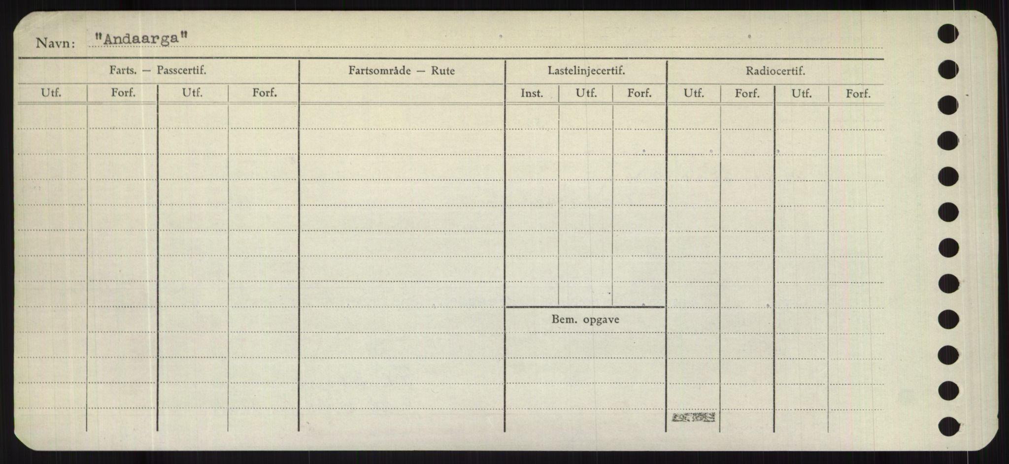 Sjøfartsdirektoratet med forløpere, Skipsmålingen, RA/S-1627/H/Hd/L0001: Fartøy, A-Anv, p. 596