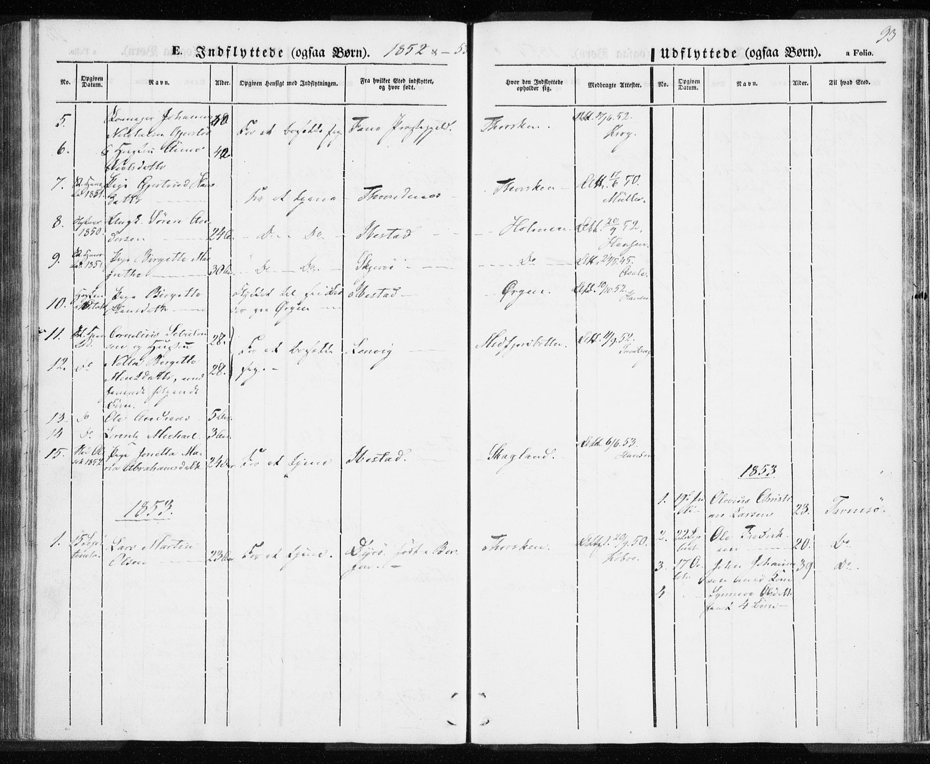 Berg sokneprestkontor, AV/SATØ-S-1318/G/Ga/Gaa/L0001kirke: Parish register (official) no. 1, 1846-1859, p. 93