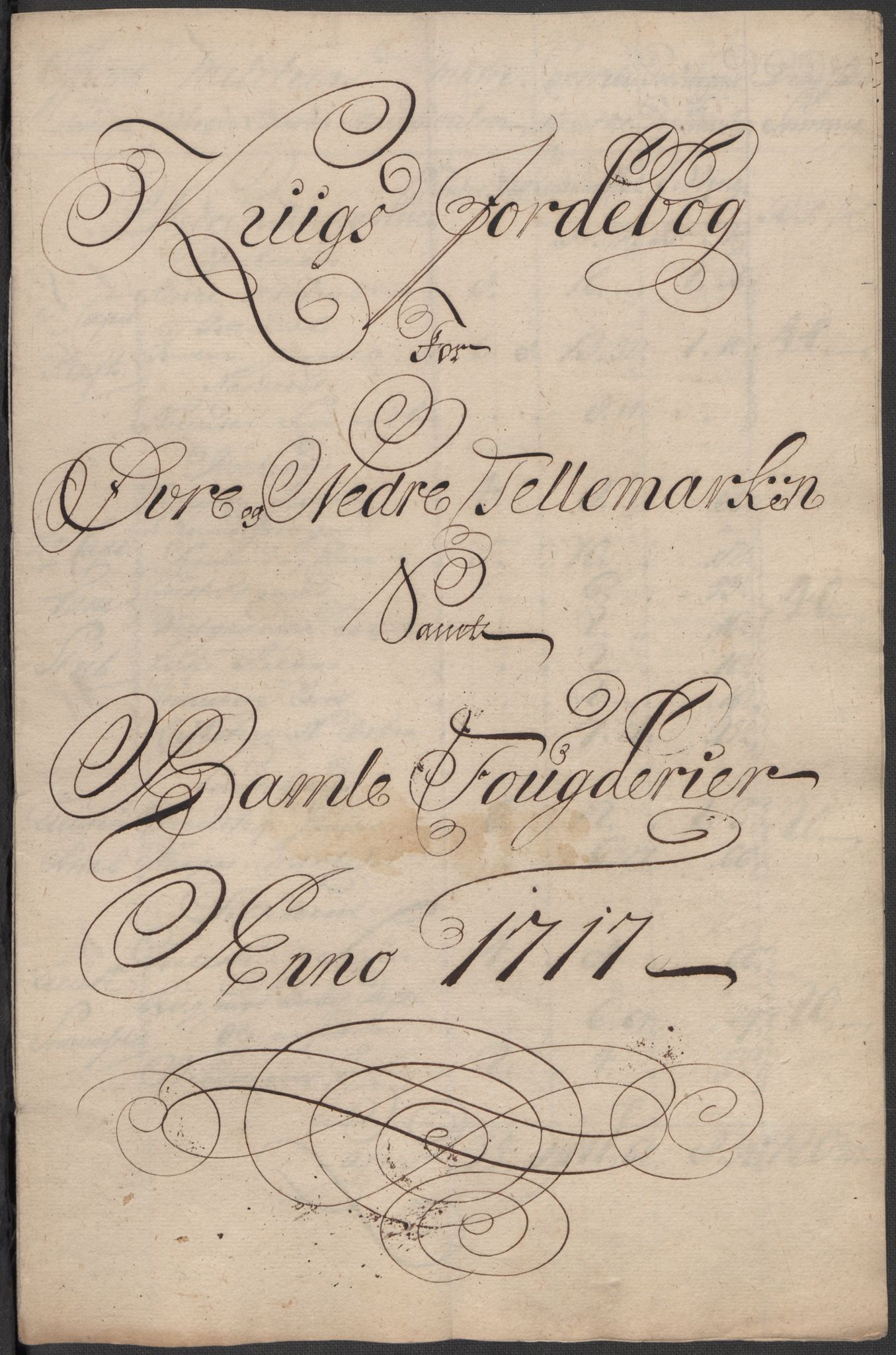 Rentekammeret inntil 1814, Reviderte regnskaper, Fogderegnskap, AV/RA-EA-4092/R36/L2129: Fogderegnskap Øvre og Nedre Telemark og Bamble, 1717, p. 345