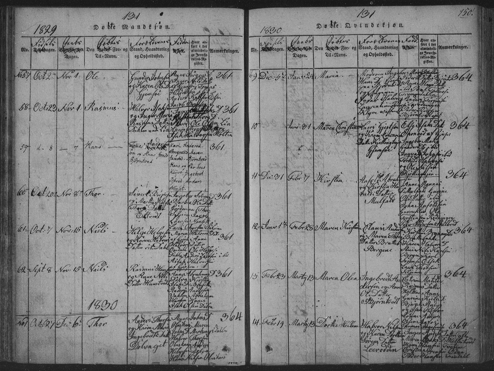 Solum kirkebøker, AV/SAKO-A-306/F/Fa/L0004: Parish register (official) no. I 4, 1814-1833, p. 150