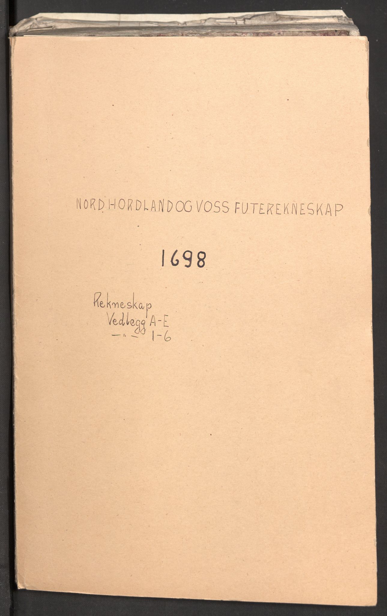 Rentekammeret inntil 1814, Reviderte regnskaper, Fogderegnskap, AV/RA-EA-4092/R51/L3184: Fogderegnskap Nordhordland og Voss, 1698-1699, p. 2