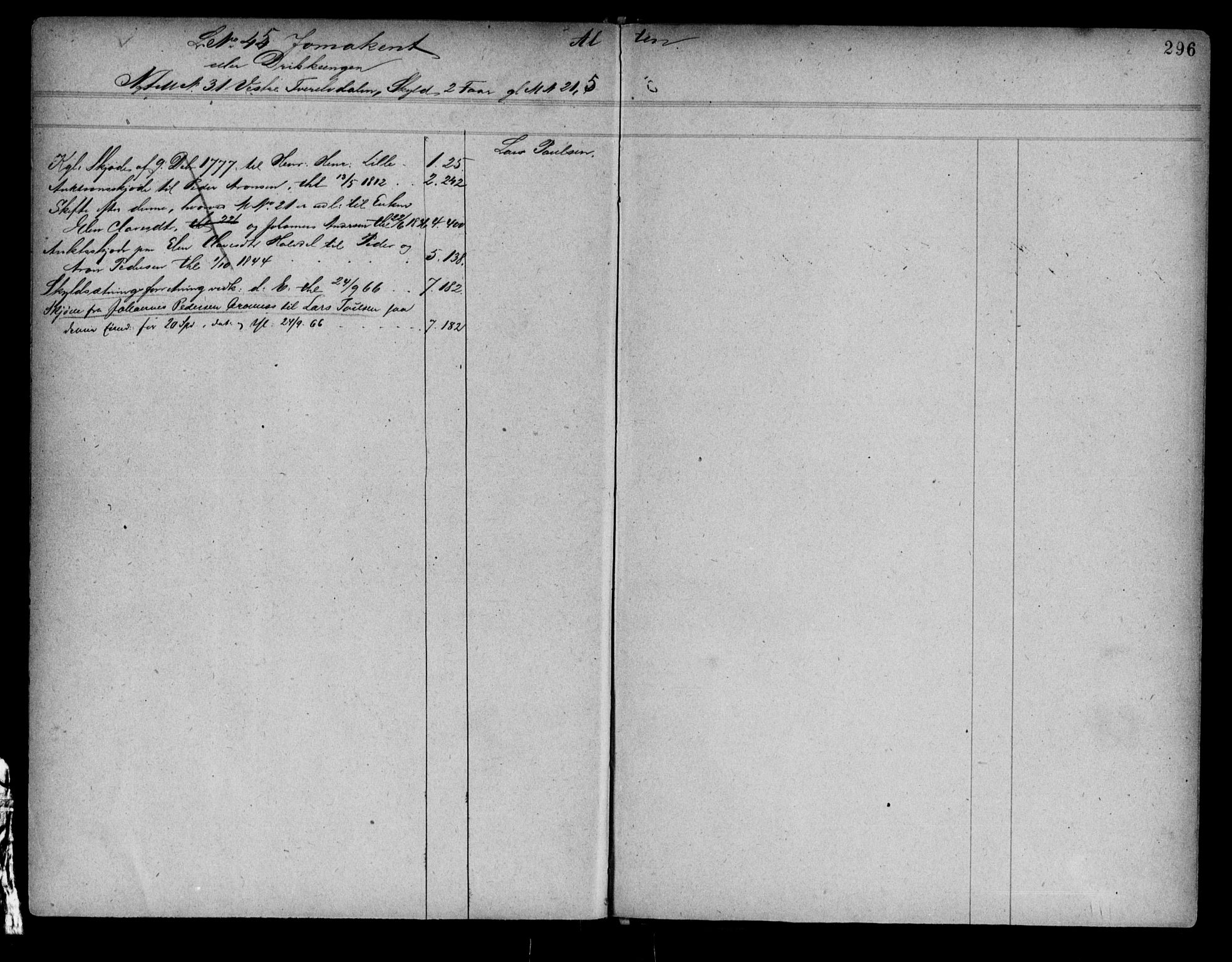 Alta fogderi/sorenskriveri, SATØ/SATØ-5/1/K/Kb/Kba/L0007pantereg: Mortgage register no. 7, 1776, p. 296