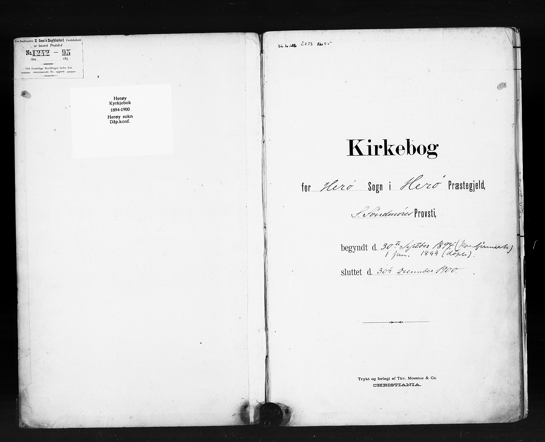 Ministerialprotokoller, klokkerbøker og fødselsregistre - Møre og Romsdal, SAT/A-1454/507/L0074: Parish register (official) no. 507A09, 1894-1900, p. 1