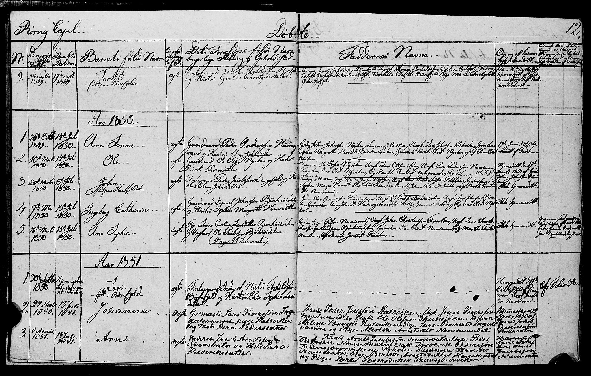 Ministerialprotokoller, klokkerbøker og fødselsregistre - Nord-Trøndelag, SAT/A-1458/762/L0538: Parish register (official) no. 762A02 /1, 1833-1879, p. 12