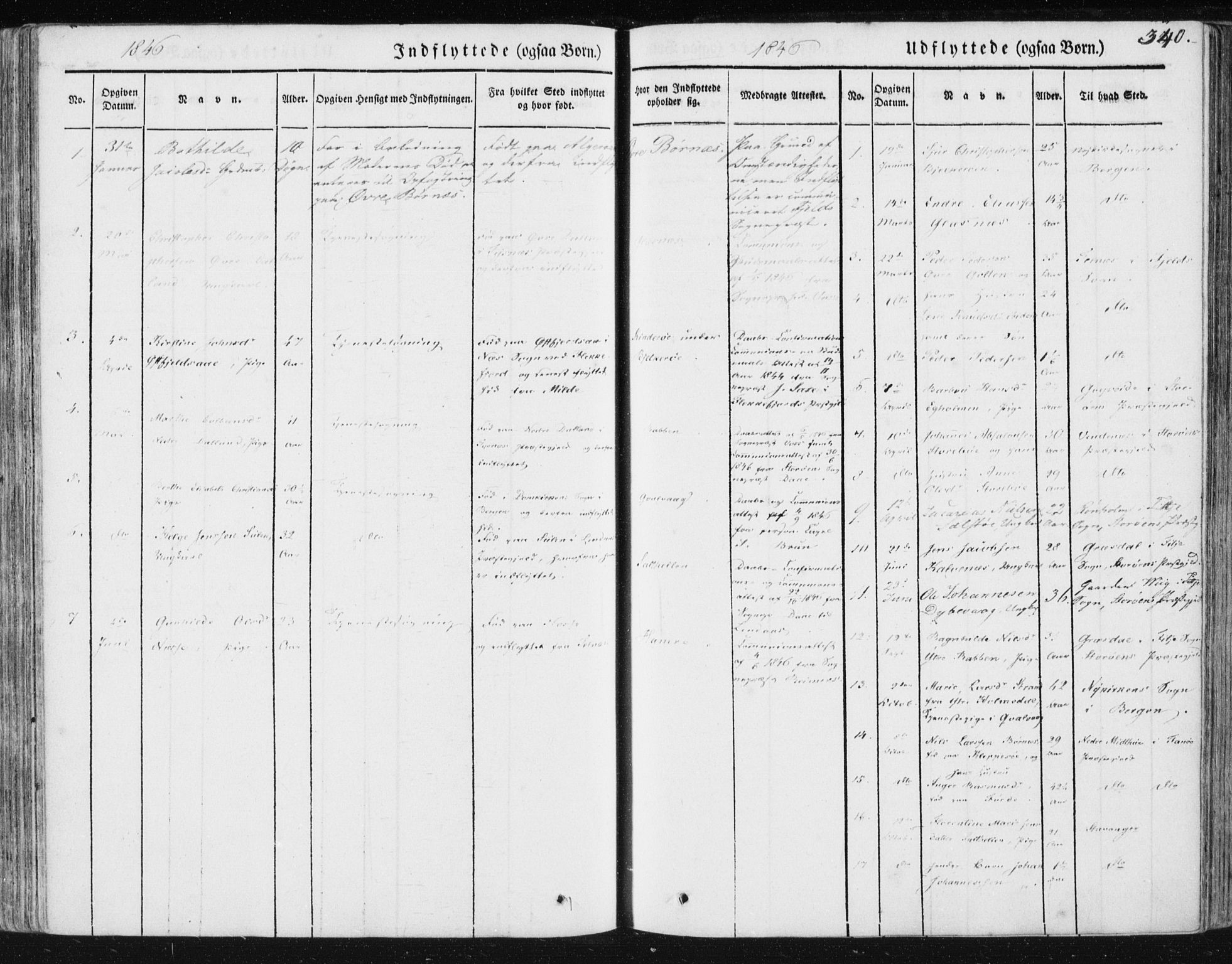 Sund sokneprestembete, AV/SAB-A-99930: Parish register (official) no. A 13, 1835-1849, p. 340