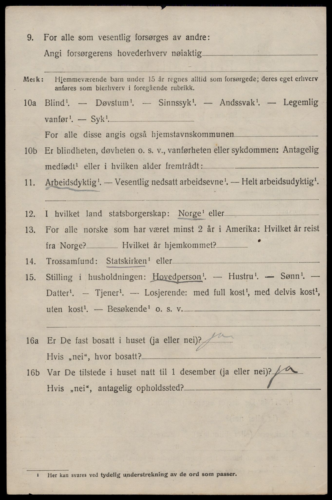 SAST, 1920 census for Erfjord, 1920, p. 638