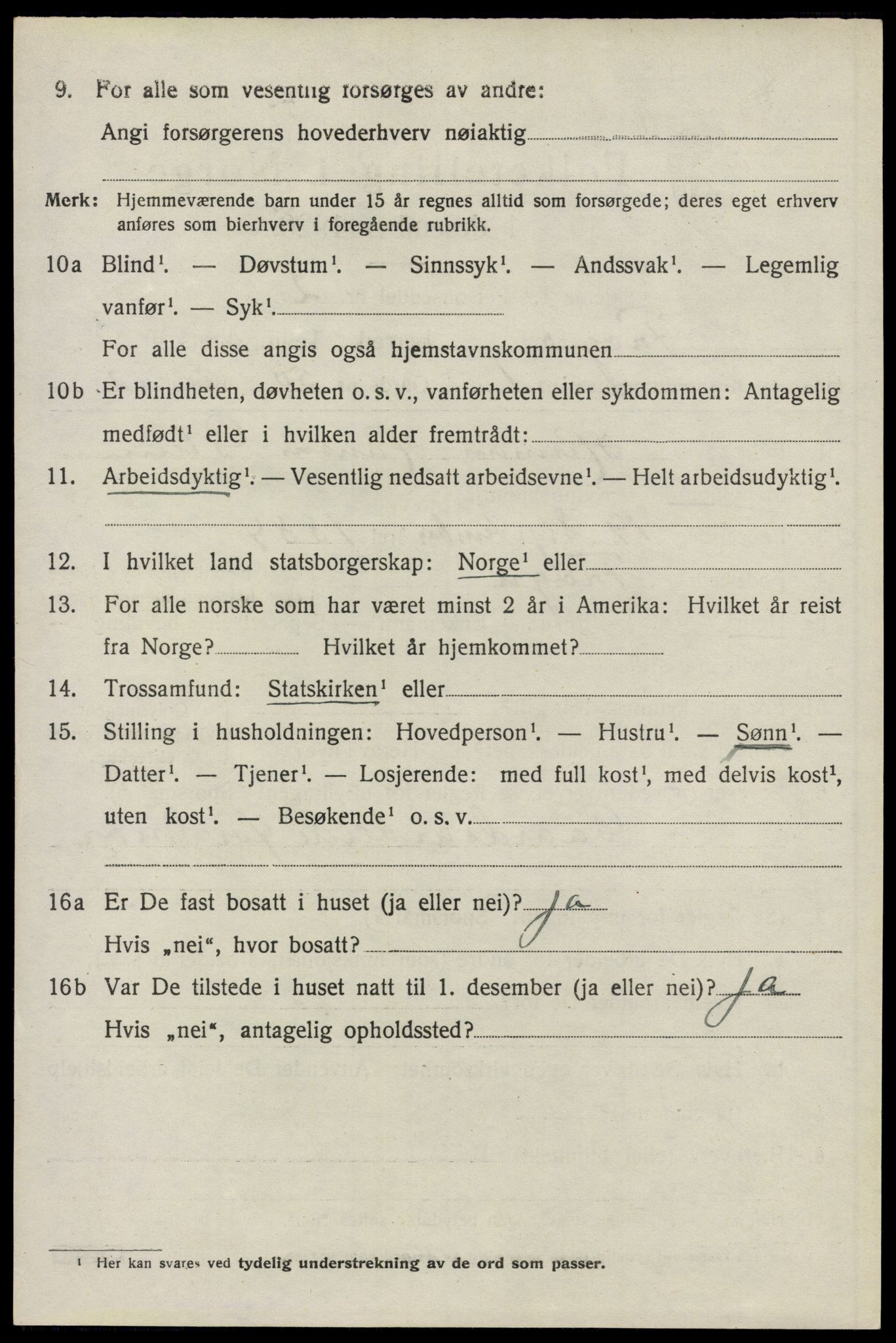 SAO, 1920 census for Frogn, 1920, p. 4458