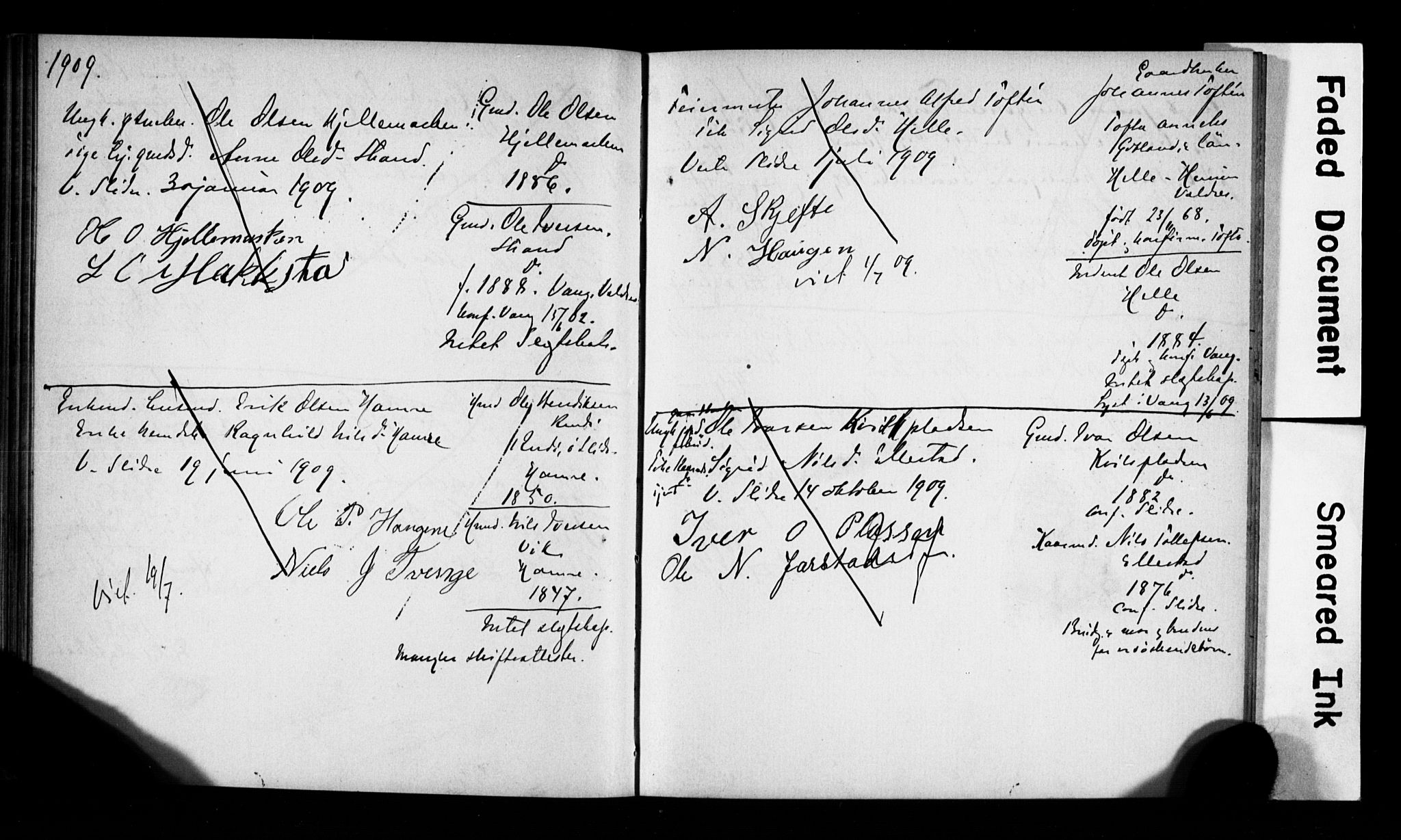 Vestre Slidre prestekontor, AV/SAH-PREST-136/I/Ie/Iea/L0001/0001: Banns register no. 1, 1881-1919