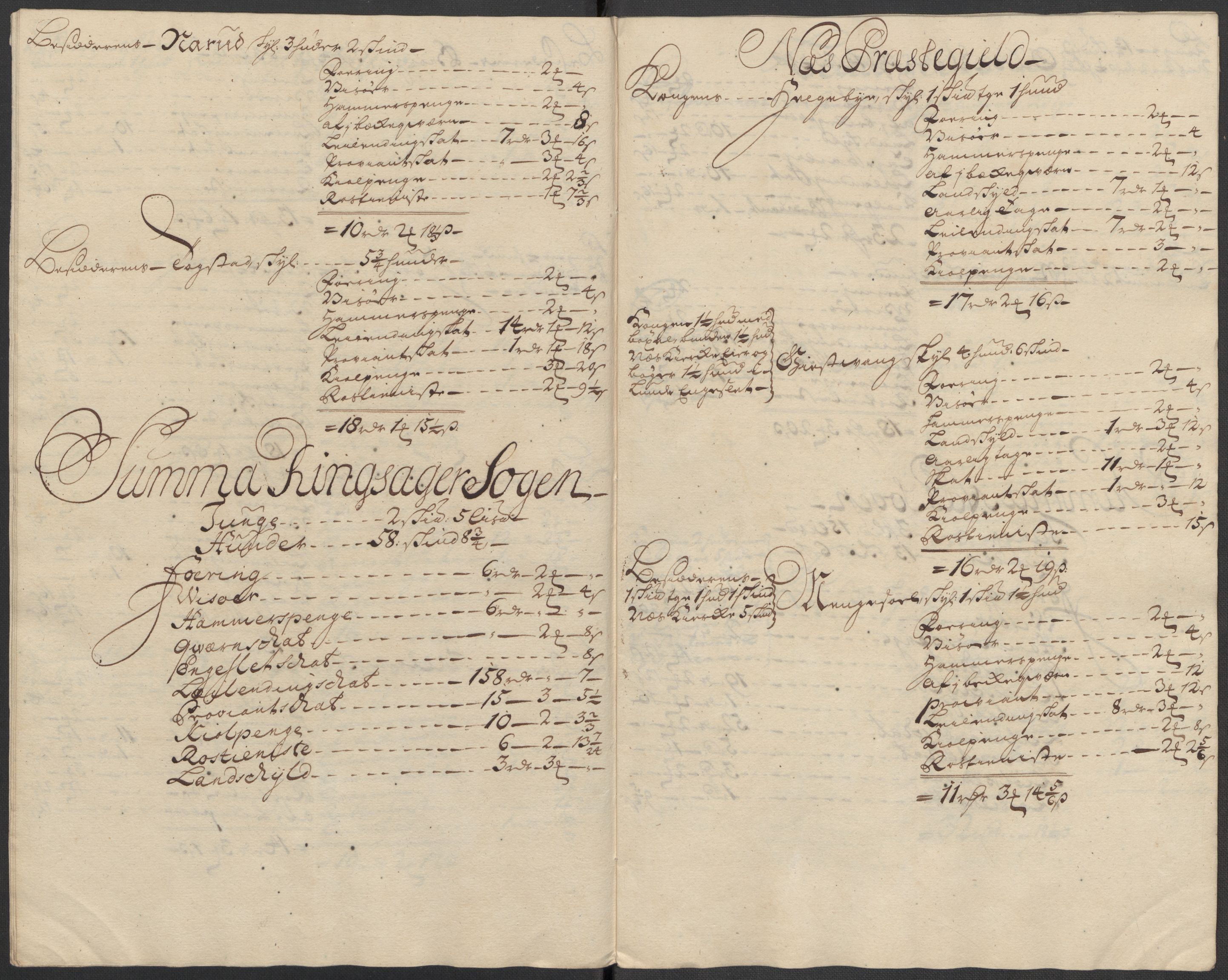 Rentekammeret inntil 1814, Reviderte regnskaper, Fogderegnskap, AV/RA-EA-4092/R16/L1056: Fogderegnskap Hedmark, 1717, p. 286