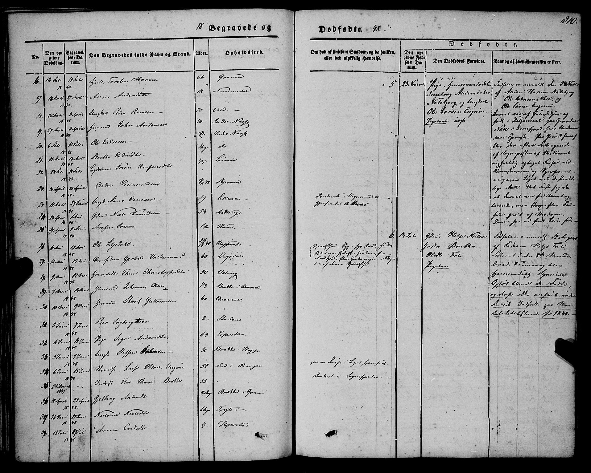 Vik sokneprestembete, AV/SAB-A-81501/H/Haa/Haaa/L0008: Parish register (official) no. A 8, 1846-1865, p. 310