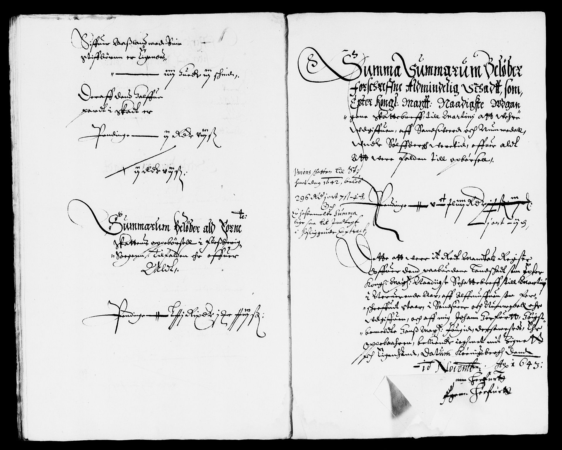 Rentekammeret inntil 1814, Reviderte regnskaper, Lensregnskaper, AV/RA-EA-5023/R/Rb/Rbn/L0003: Numedal og Sandsvær len, 1643-1648