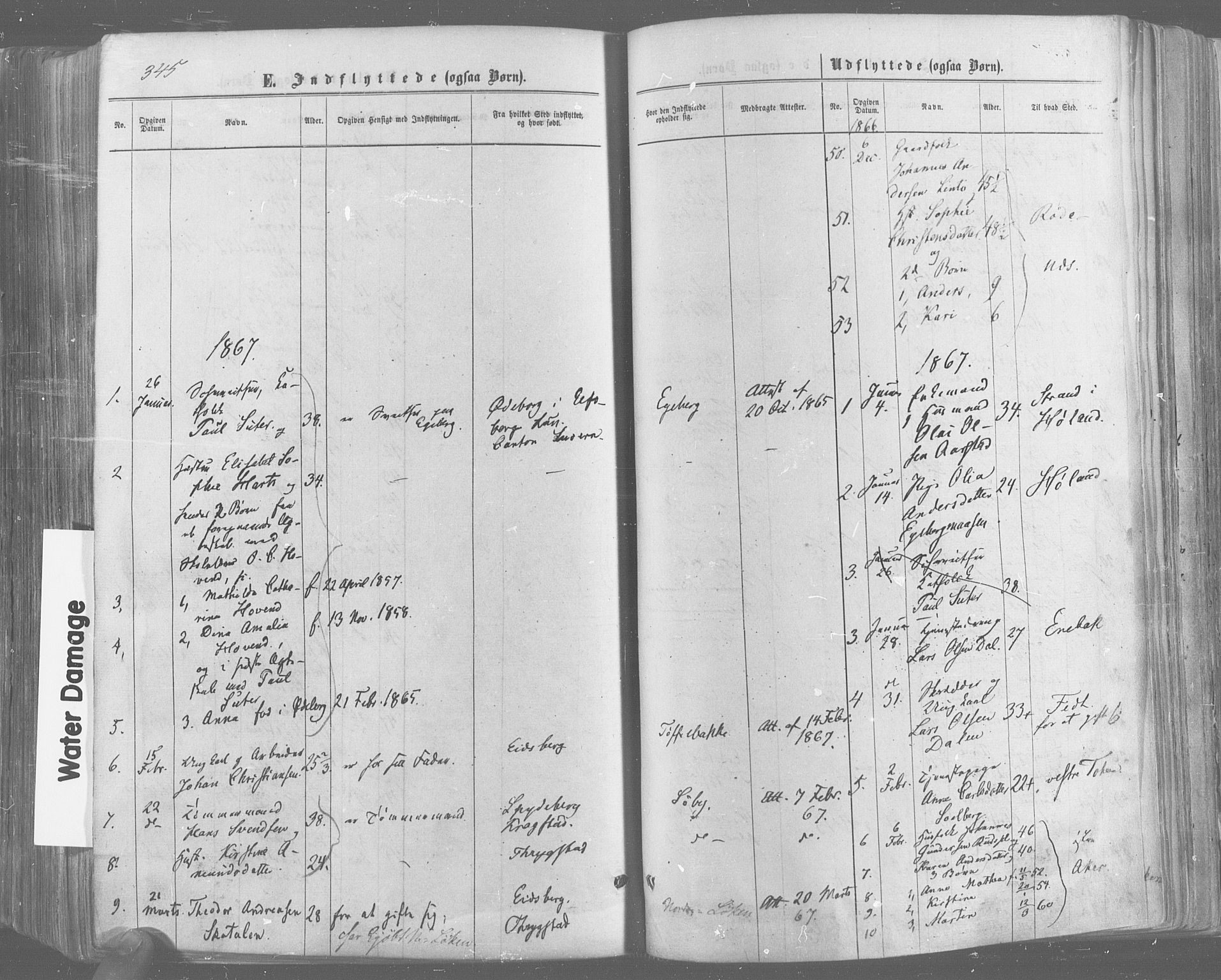 Trøgstad prestekontor Kirkebøker, SAO/A-10925/F/Fa/L0009: Parish register (official) no. I 9, 1865-1877, p. 345