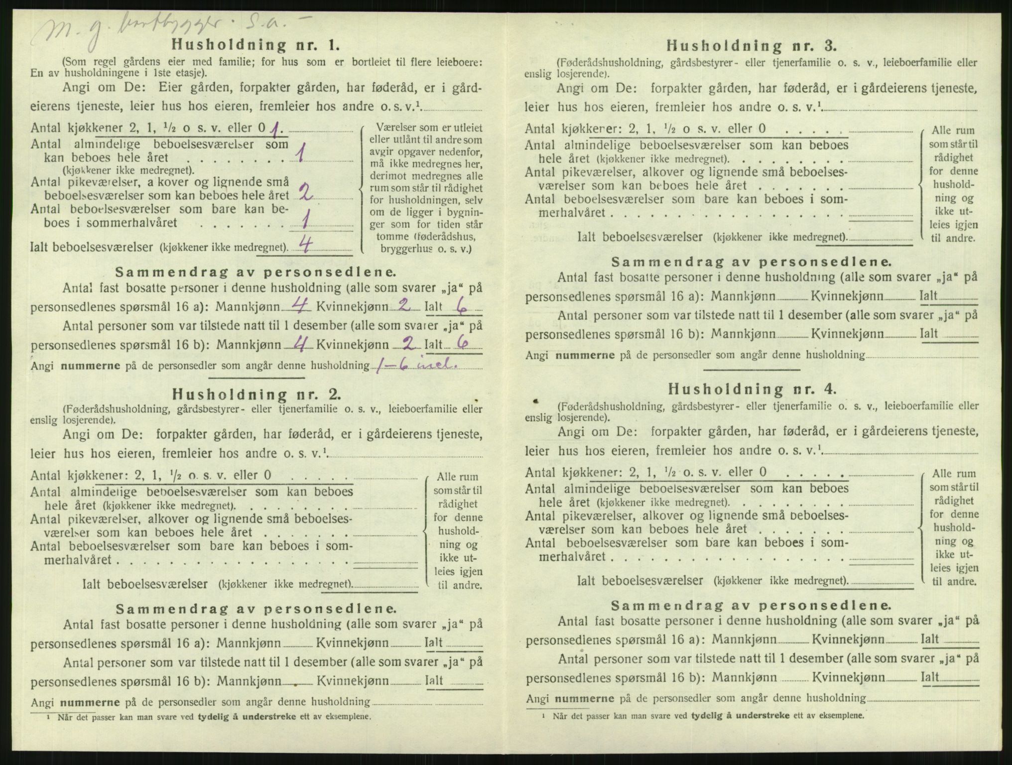 SAT, 1920 census for Hemnes, 1920, p. 601