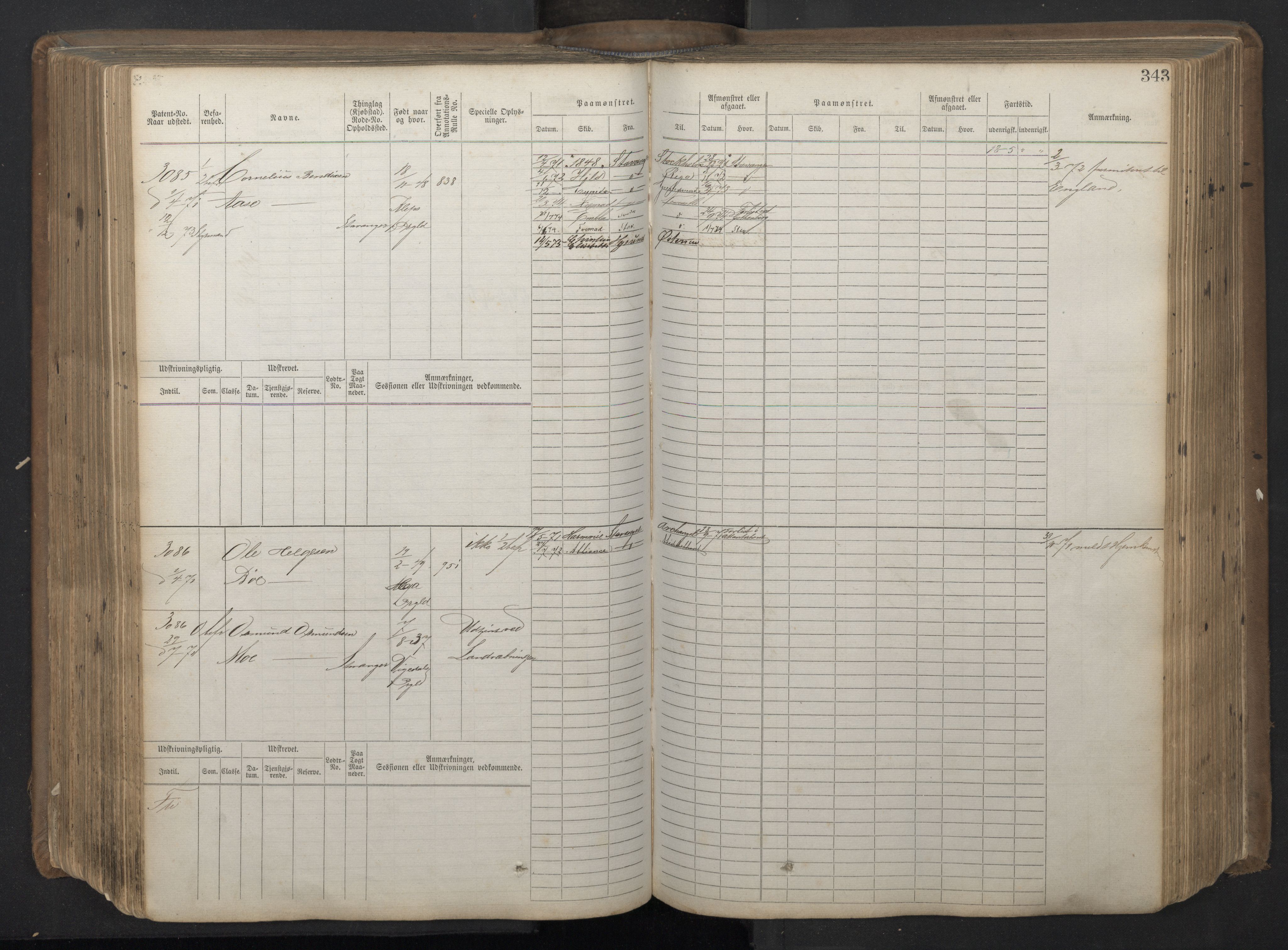 Stavanger sjømannskontor, AV/SAST-A-102006/F/Fb/Fbb/L0018: Sjøfartshovedrulle patnentnr. 2402-3602 (dublett), 1869, p. 347