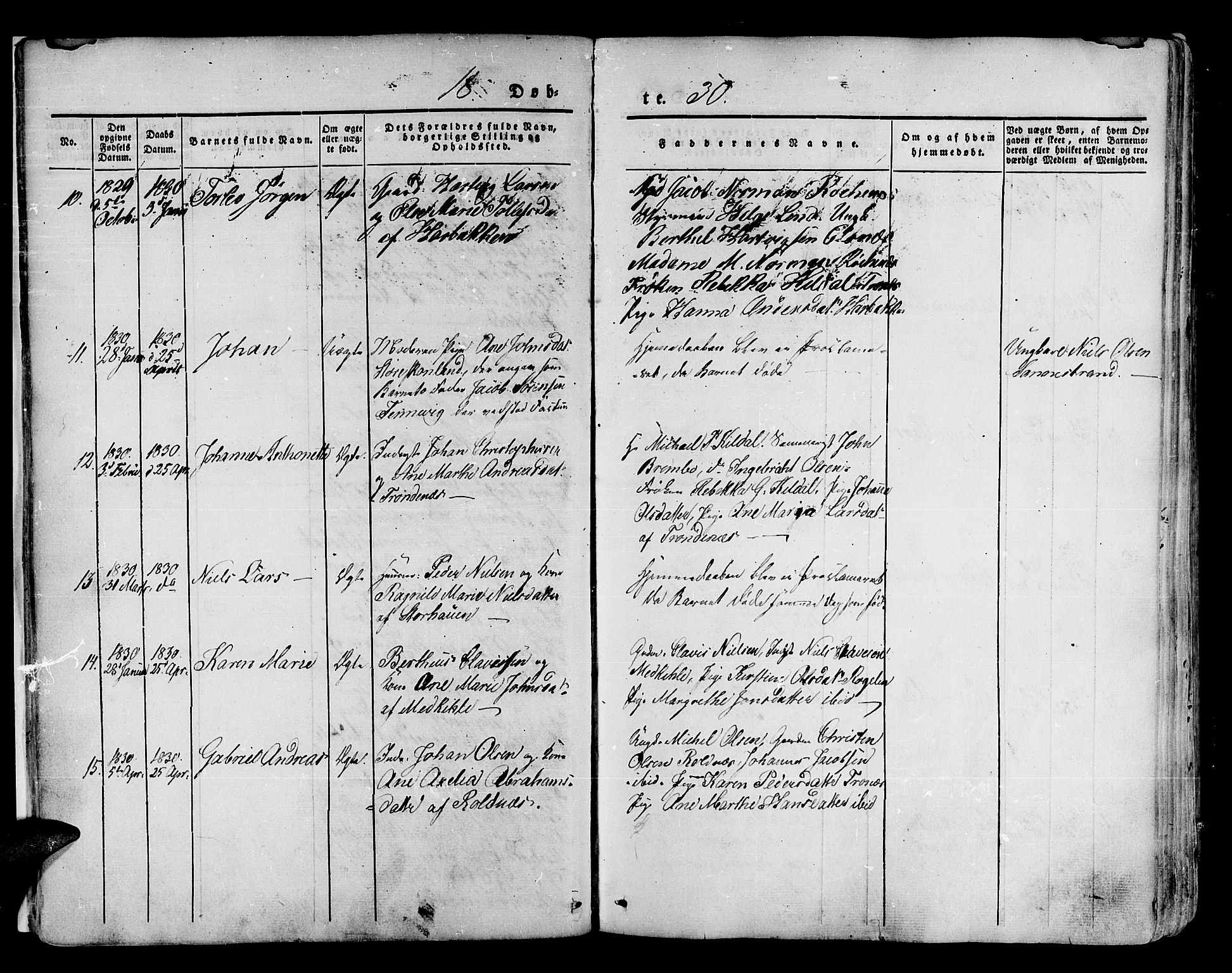 Trondenes sokneprestkontor, AV/SATØ-S-1319/H/Ha/L0007kirke: Parish register (official) no. 7, 1827-1841