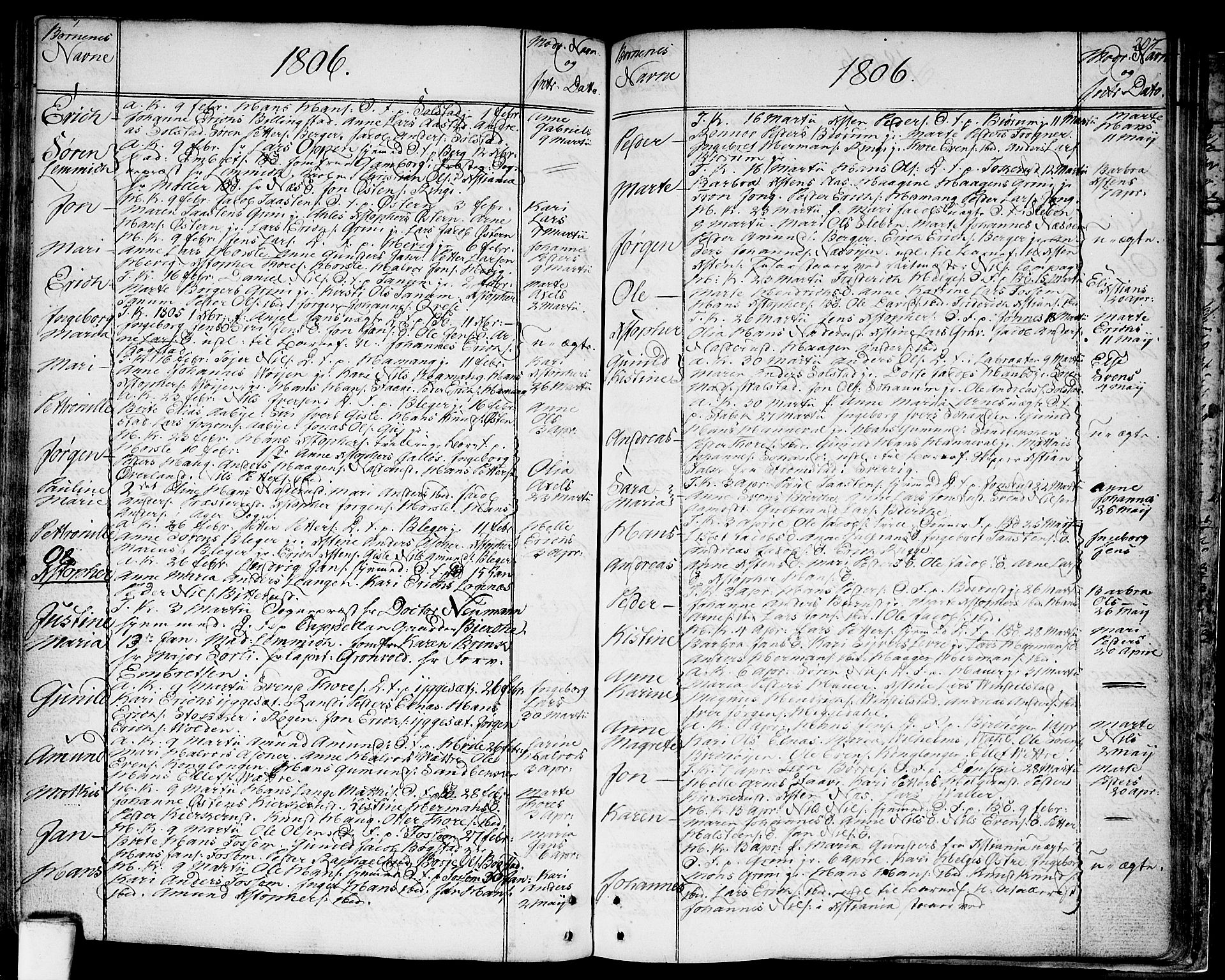 Asker prestekontor Kirkebøker, SAO/A-10256a/F/Fa/L0003: Parish register (official) no. I 3, 1767-1807, p. 207