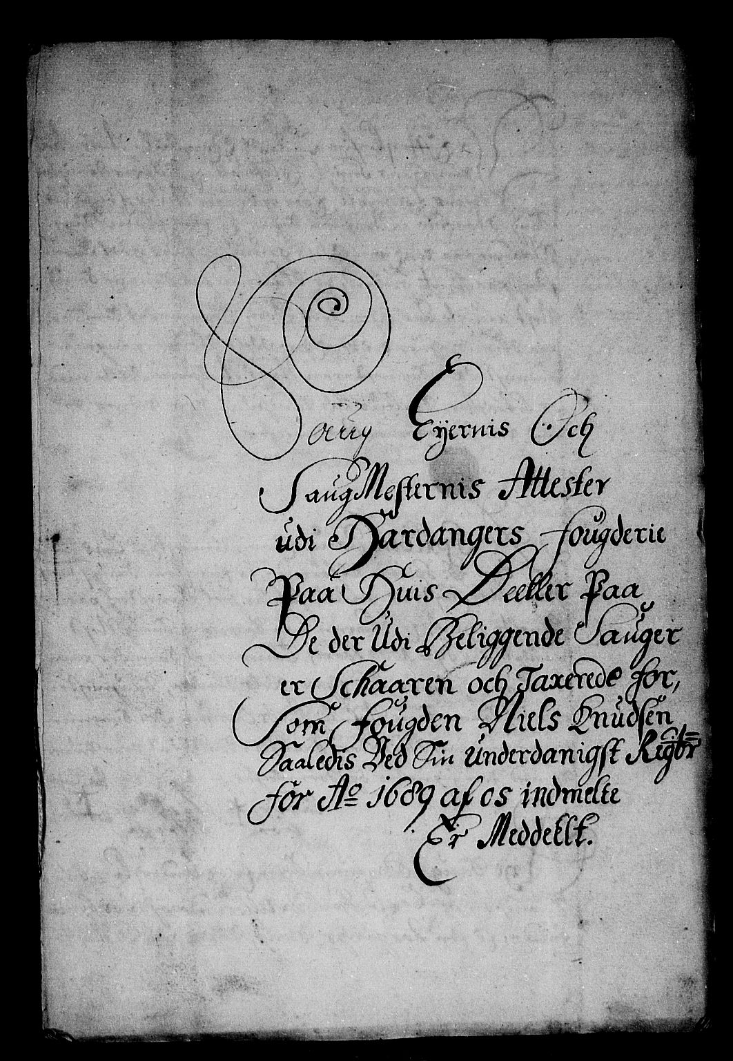 Rentekammeret inntil 1814, Reviderte regnskaper, Stiftamtstueregnskaper, Bergen stiftamt, RA/EA-6043/R/Rc/L0092: Bergen stiftamt, 1689-1690