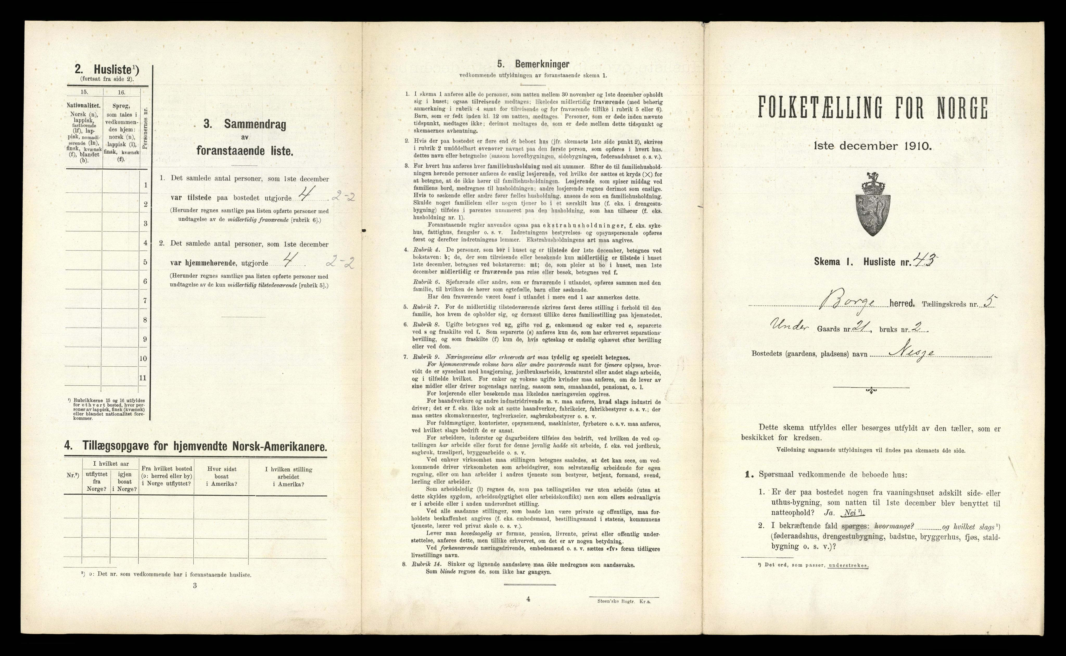 RA, 1910 census for Borge, 1910, p. 559