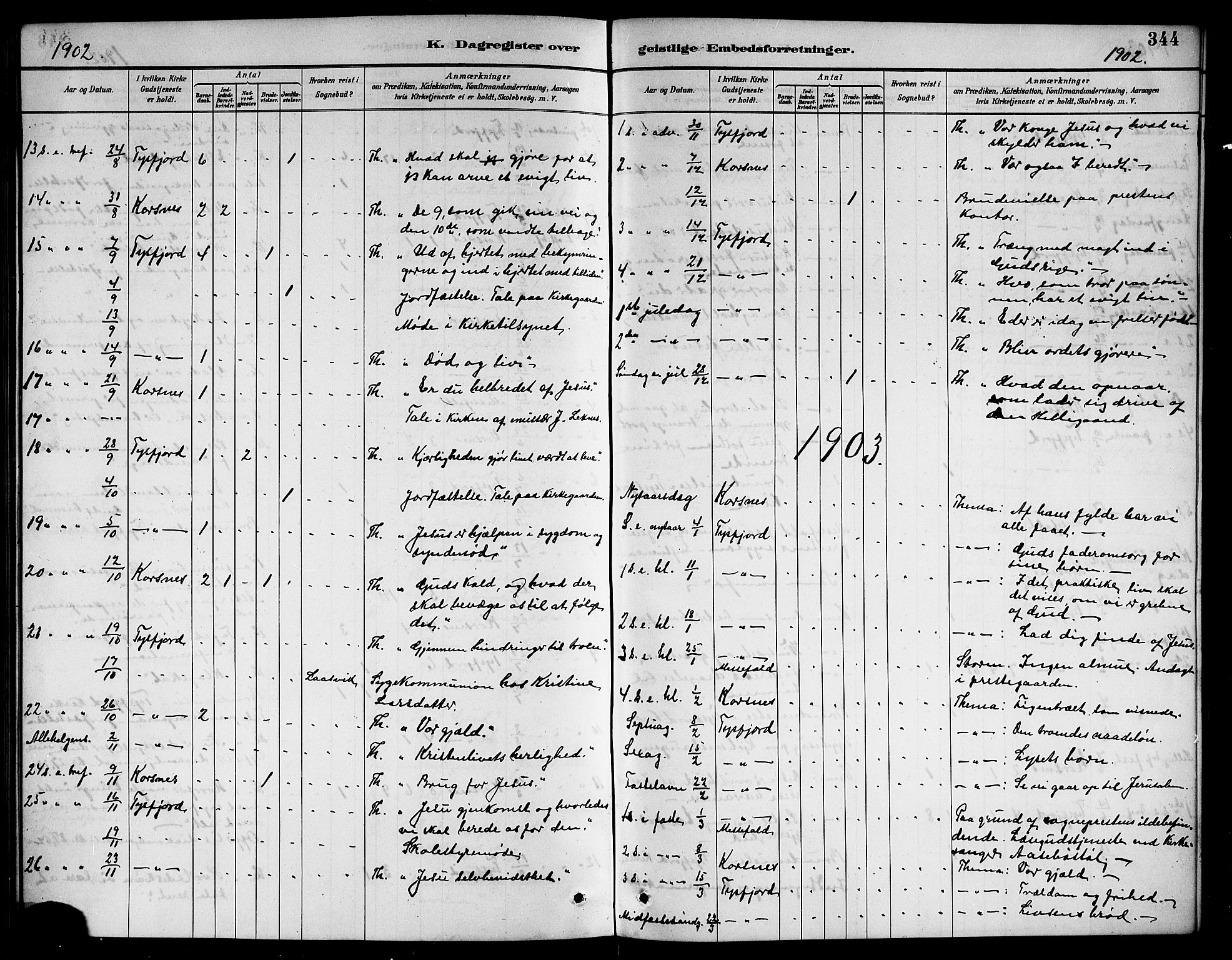 Ministerialprotokoller, klokkerbøker og fødselsregistre - Nordland, AV/SAT-A-1459/861/L0876: Parish register (copy) no. 861C02, 1887-1903, p. 344