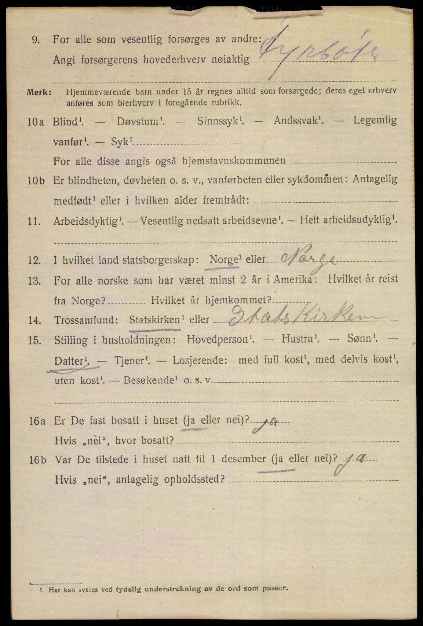 SAKO, 1920 census for Drammen, 1920, p. 66214