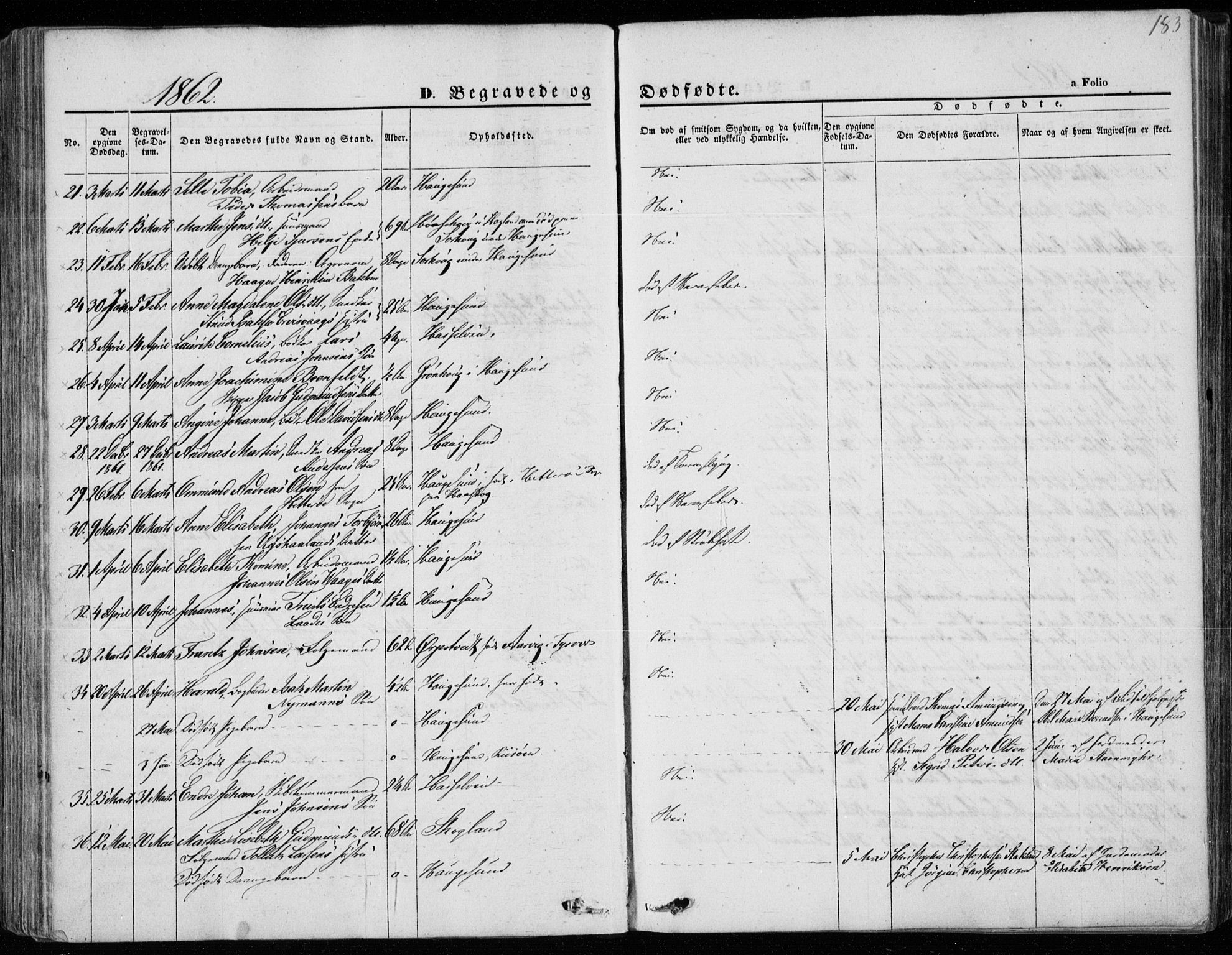 Torvastad sokneprestkontor, SAST/A -101857/H/Ha/Haa/L0011: Parish register (official) no. A 11, 1857-1866, p. 183