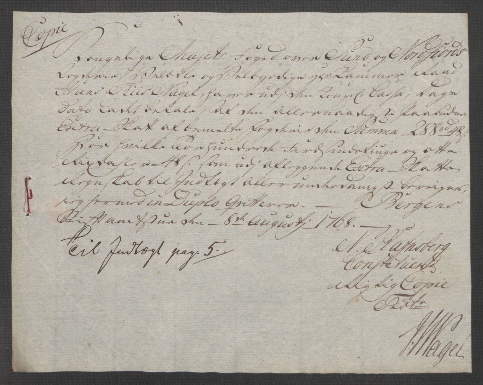 Rentekammeret inntil 1814, Reviderte regnskaper, Fogderegnskap, RA/EA-4092/R53/L3550: Ekstraskatten Sunn- og Nordfjord, 1762-1771, p. 230