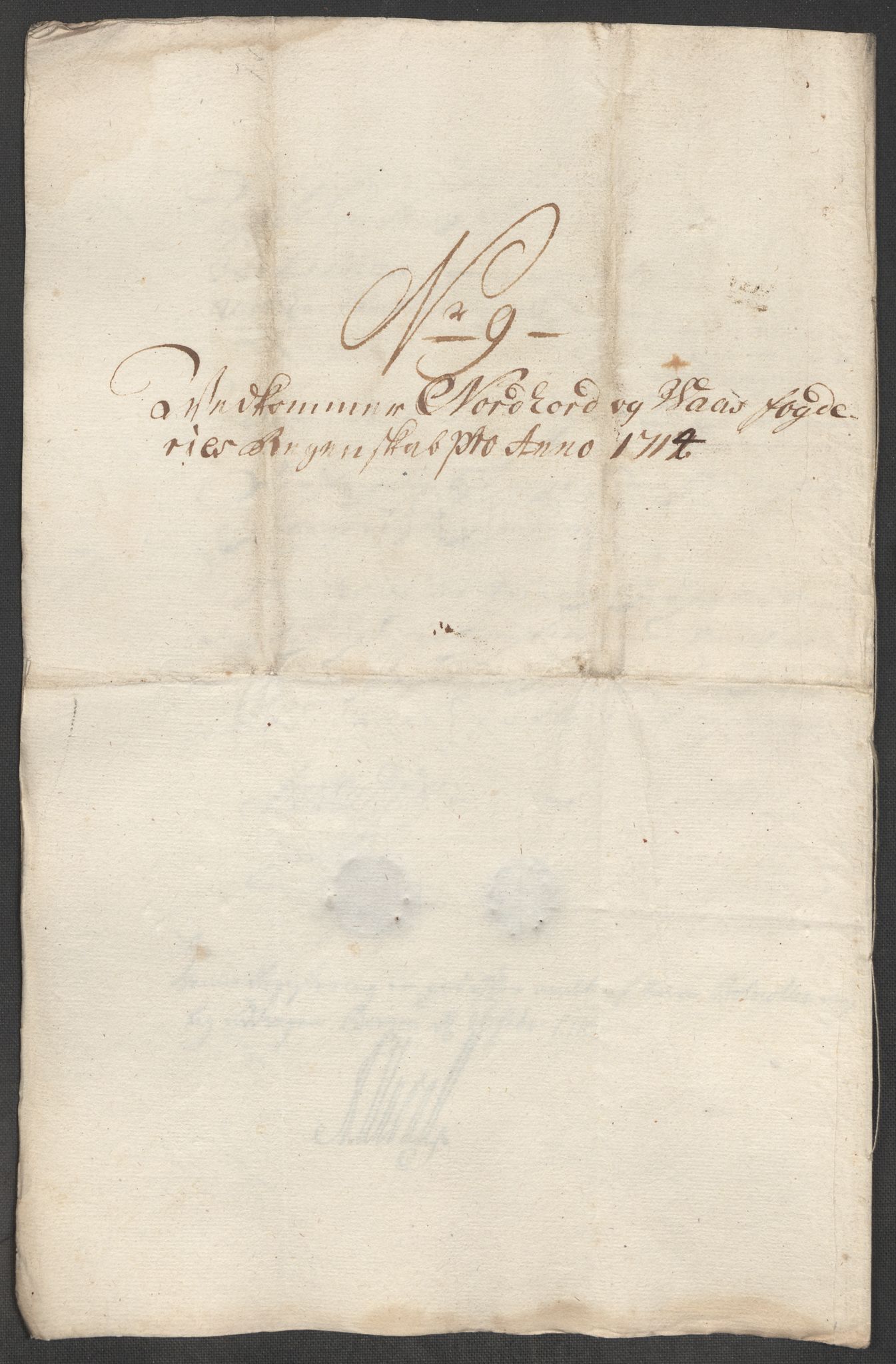 Rentekammeret inntil 1814, Reviderte regnskaper, Fogderegnskap, AV/RA-EA-4092/R51/L3197: Fogderegnskap Nordhordland og Voss, 1714, p. 238