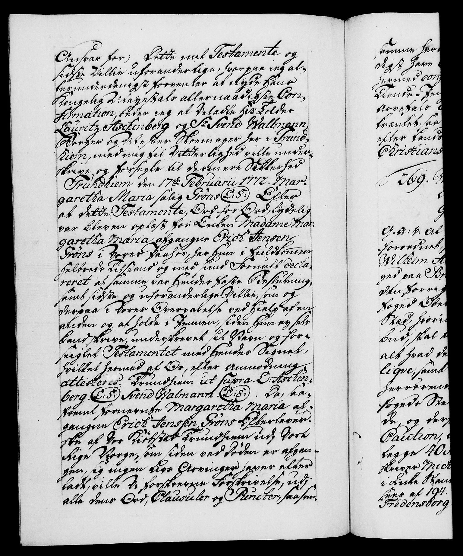 Danske Kanselli 1572-1799, AV/RA-EA-3023/F/Fc/Fca/Fcaa/L0046: Norske registre, 1773-1775, p. 473b