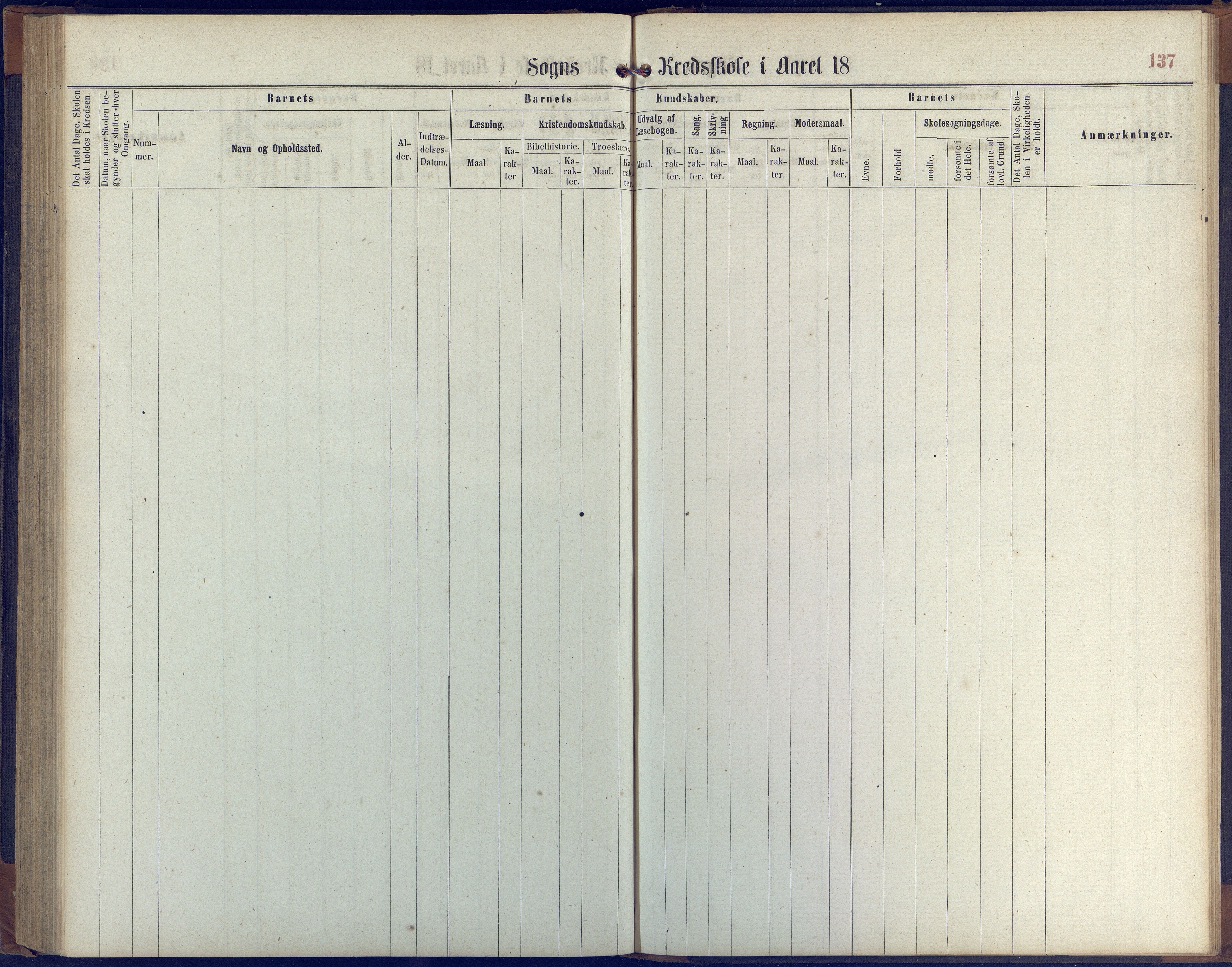 Hisøy kommune frem til 1991, AAKS/KA0922-PK/31/L0004: Skoleprotokoll, 1863-1887, p. 137