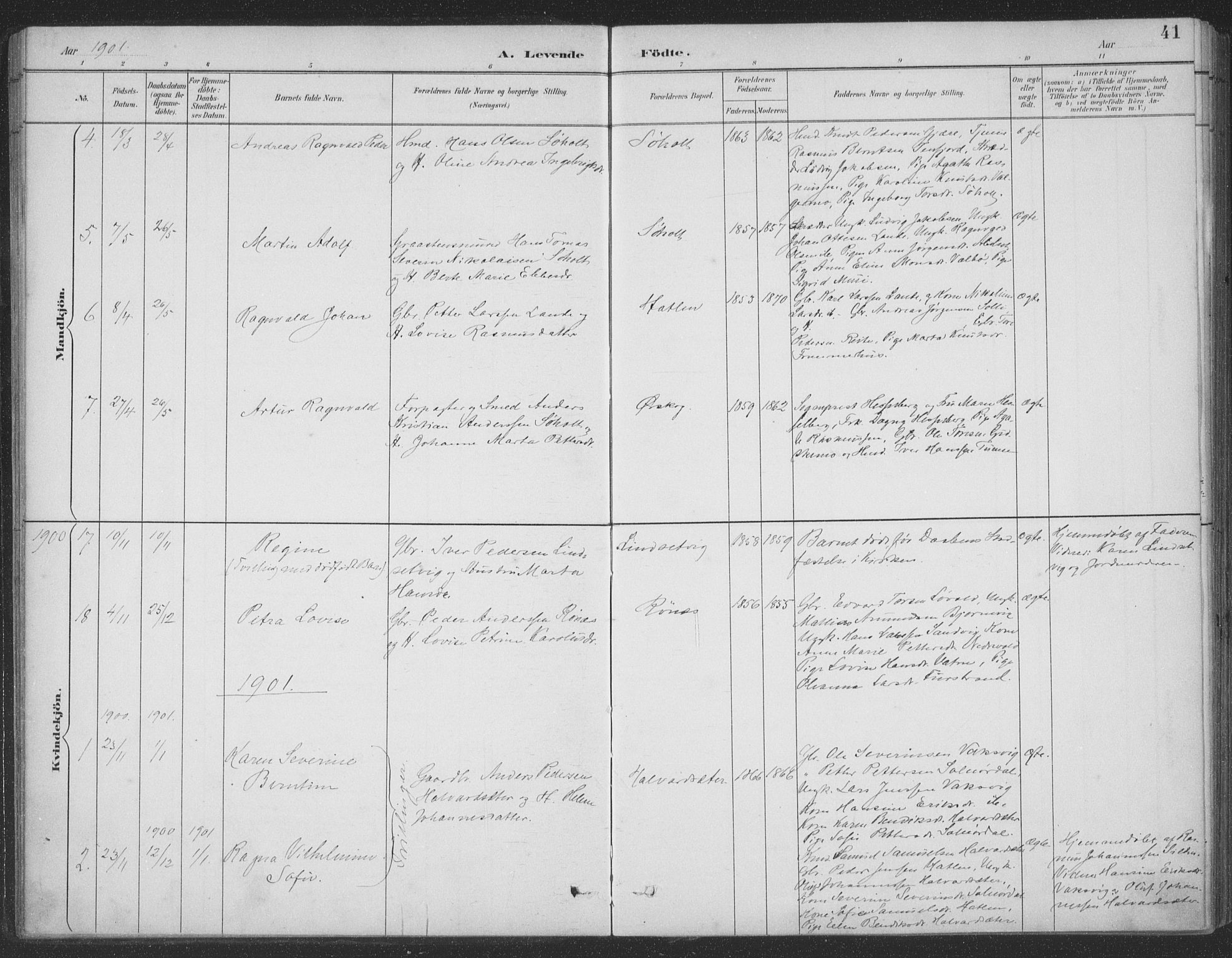 Ministerialprotokoller, klokkerbøker og fødselsregistre - Møre og Romsdal, AV/SAT-A-1454/522/L0316: Parish register (official) no. 522A11, 1890-1911, p. 41