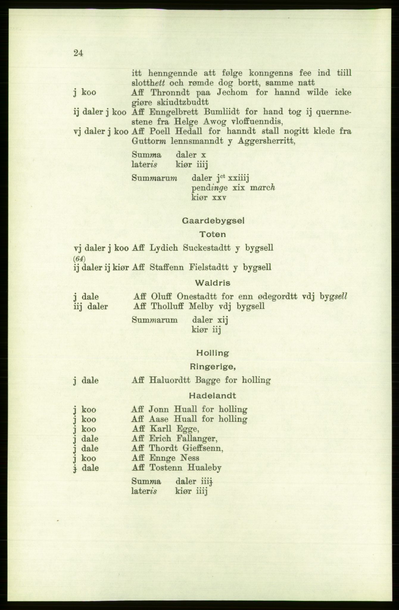 Publikasjoner utgitt av Arkivverket, PUBL/PUBL-001/C/0001: Bind 1: Rekneskap for Akershus len 1557-1558, 1557-1558, p. 24