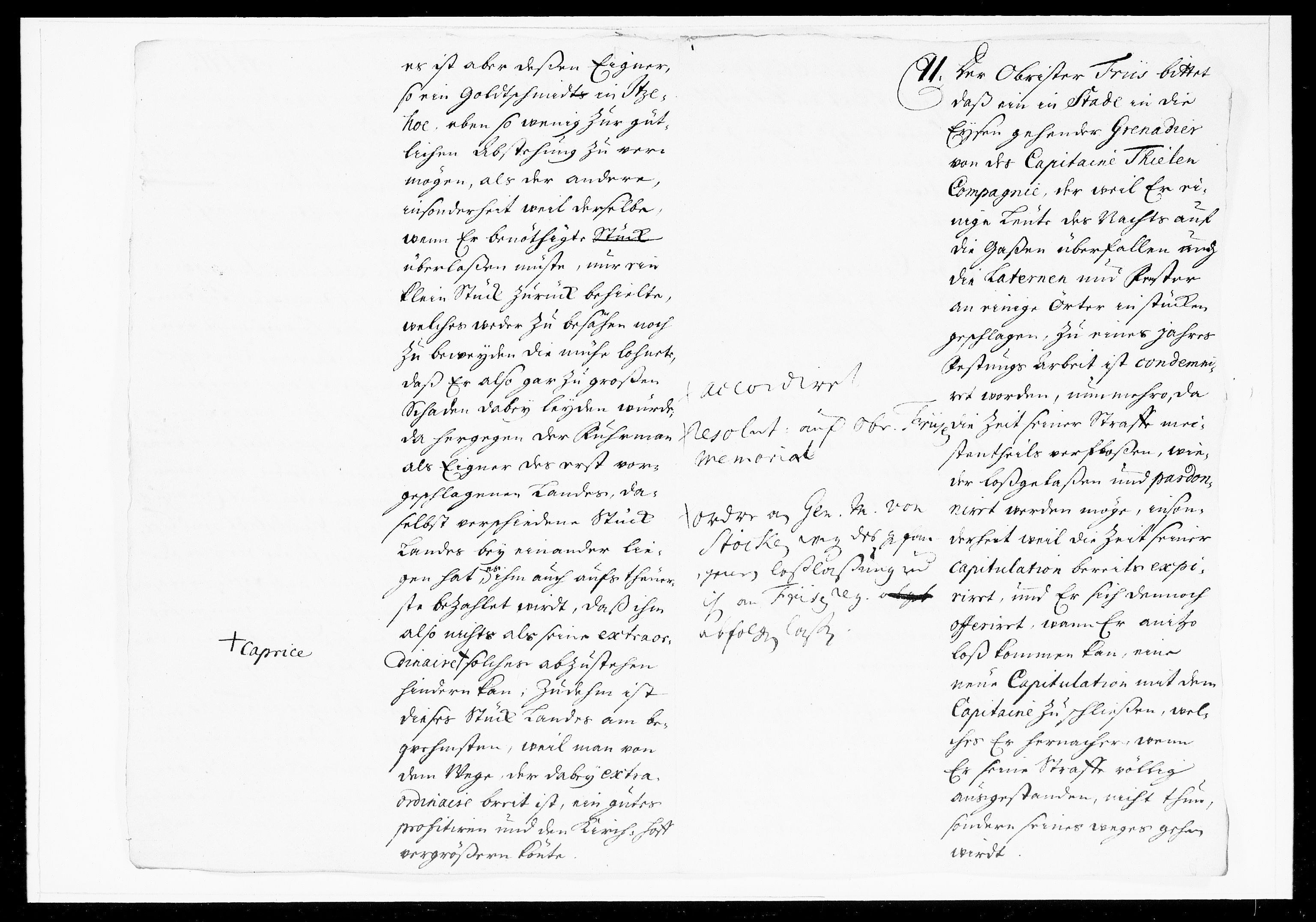 Krigskollegiet, Krigskancelliet, DRA/A-0006/-/1003-1013: Refererede sager, 1714, p. 20