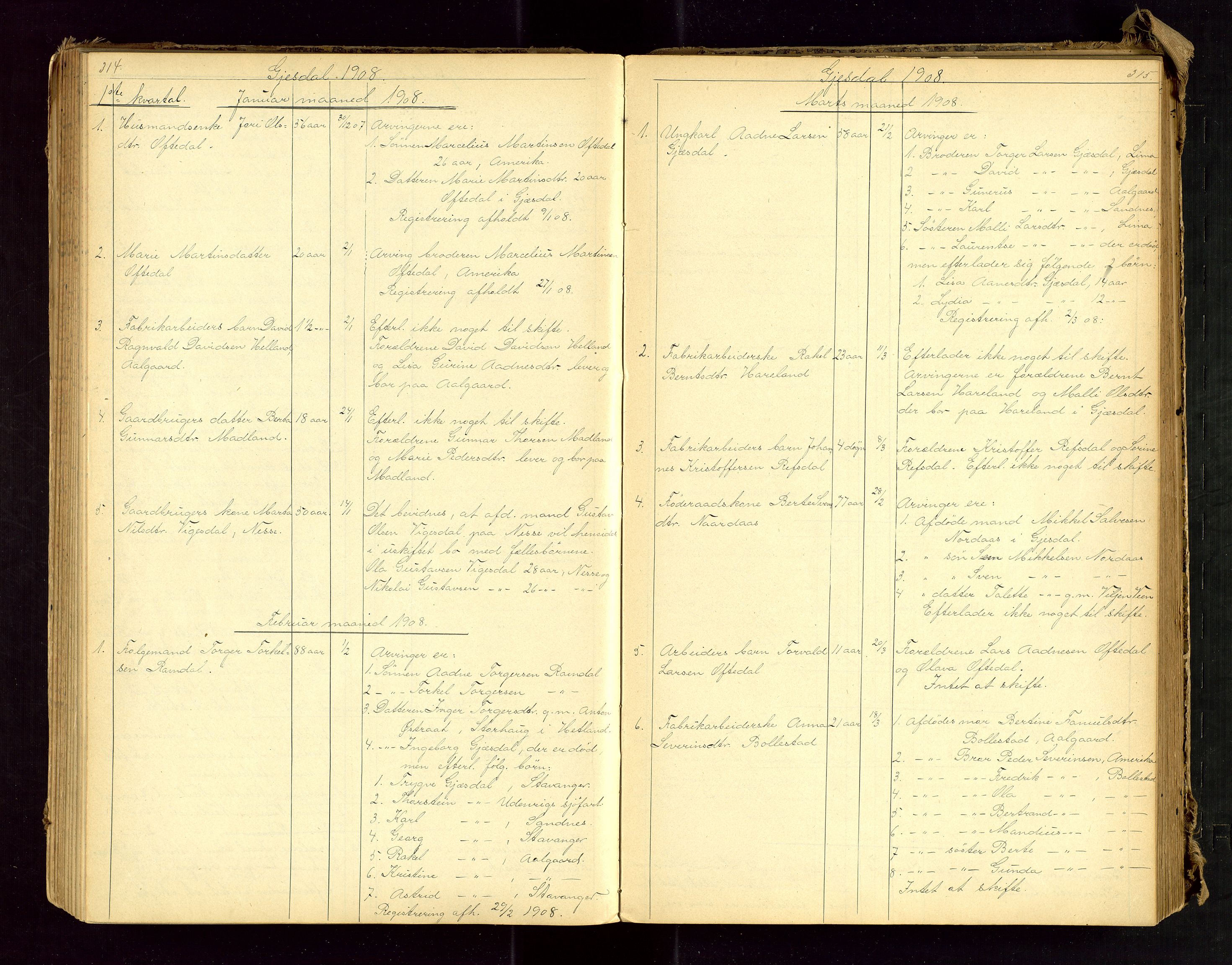 Jæren sorenskriveri, AV/SAST-A-100310/01/5/52/52B/L0002: DØDSFALLPROTOKOLL, 1896-1910, p. 314-315