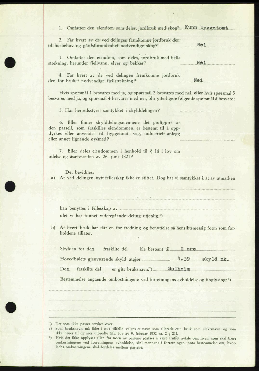 Romsdal sorenskriveri, AV/SAT-A-4149/1/2/2C: Mortgage book no. A30, 1949-1949, Diary no: : 2093/1949