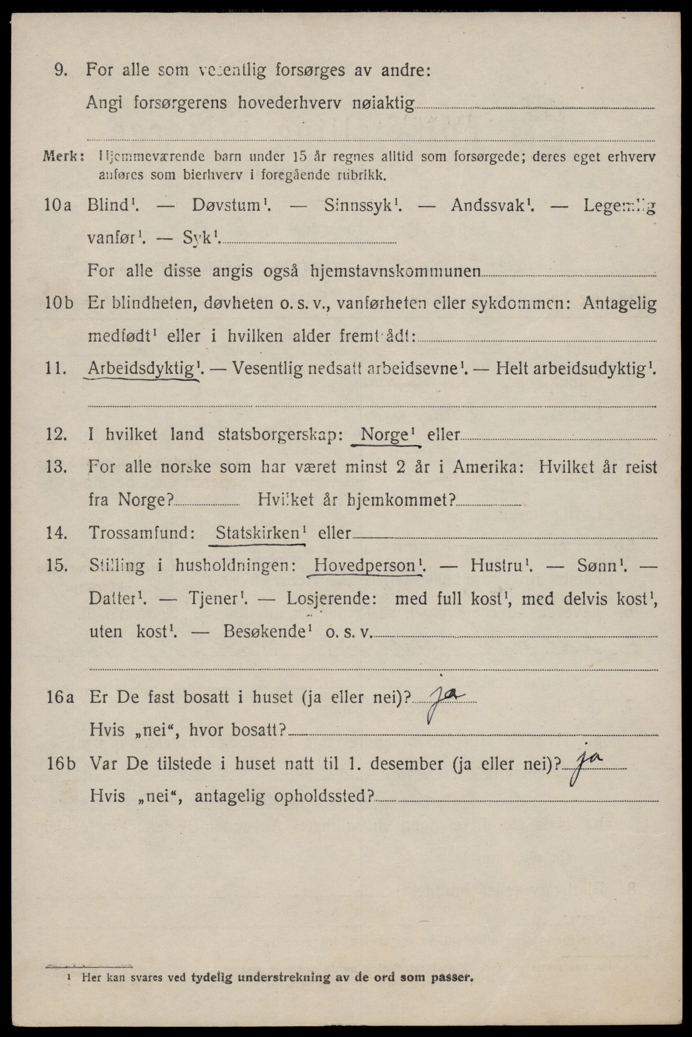 SAST, 1920 census for Hetland, 1920, p. 14456