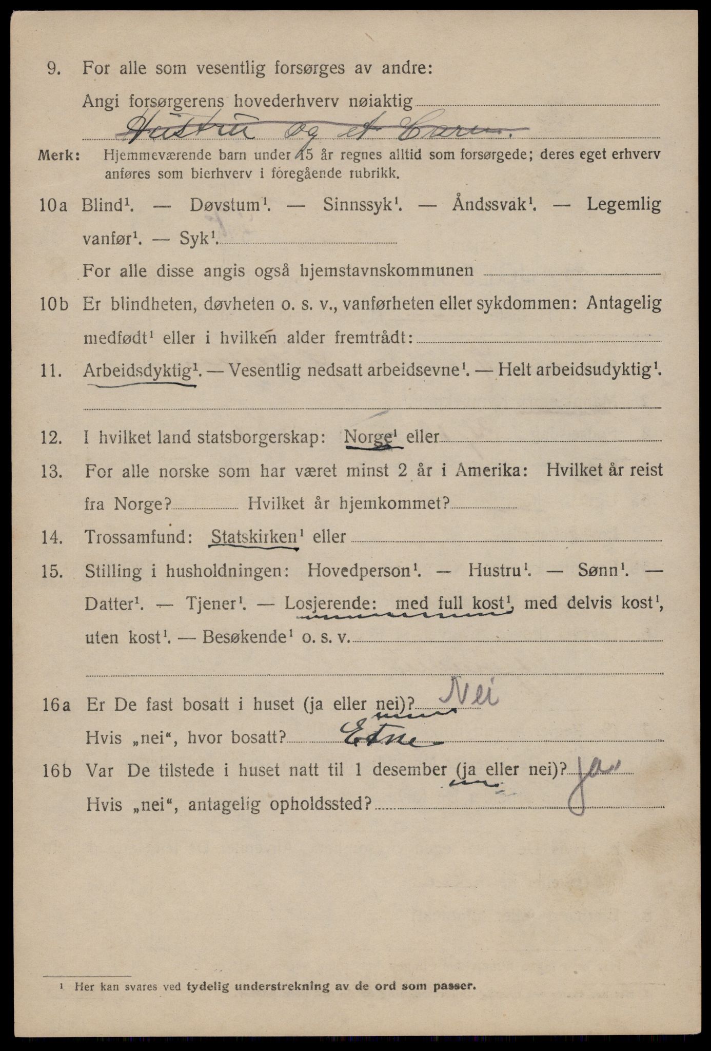 SAST, 1920 census for Haugesund, 1920, p. 29036