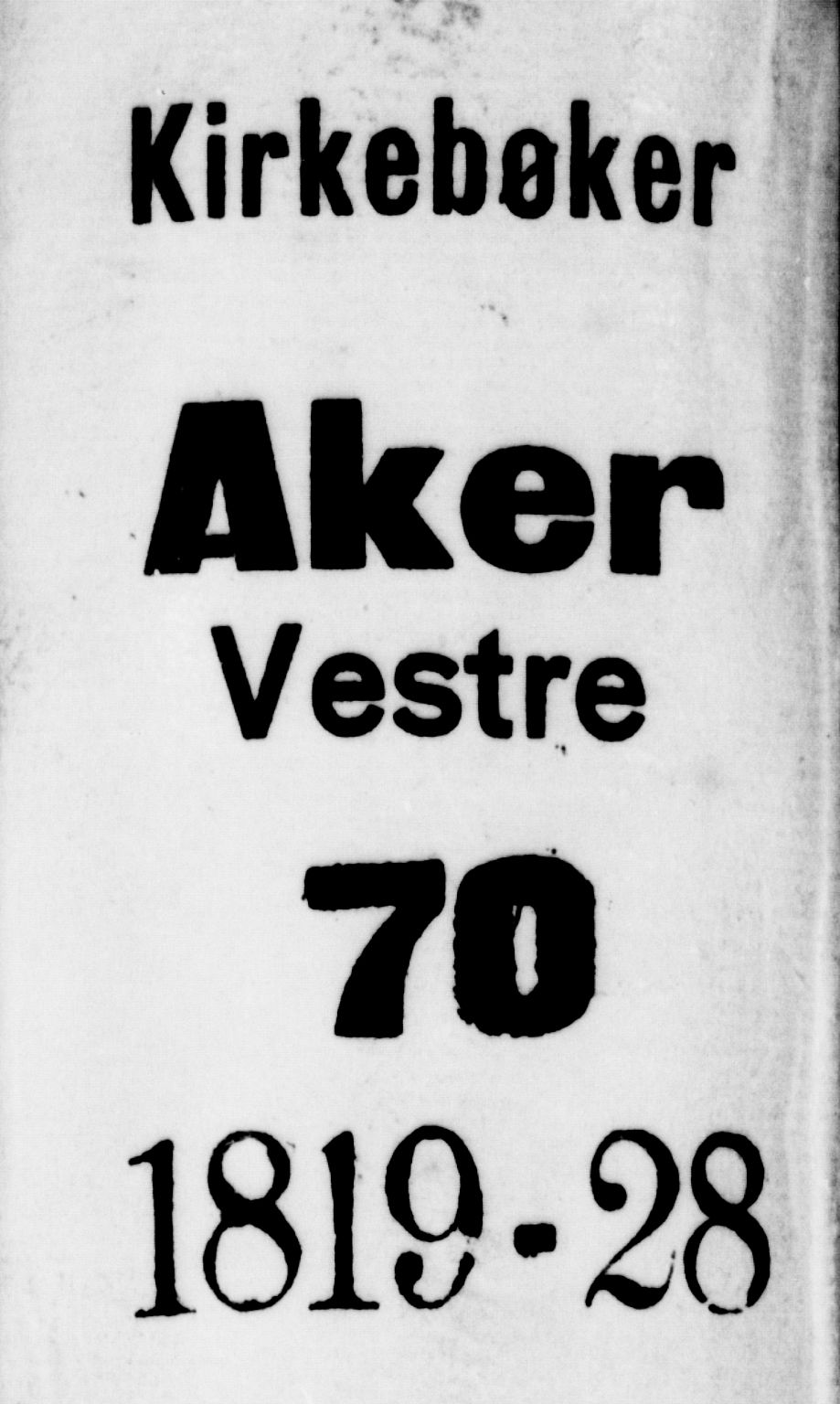 Aker prestekontor kirkebøker, AV/SAO-A-10861/F/L0012: Parish register (official) no. 12, 1819-1828