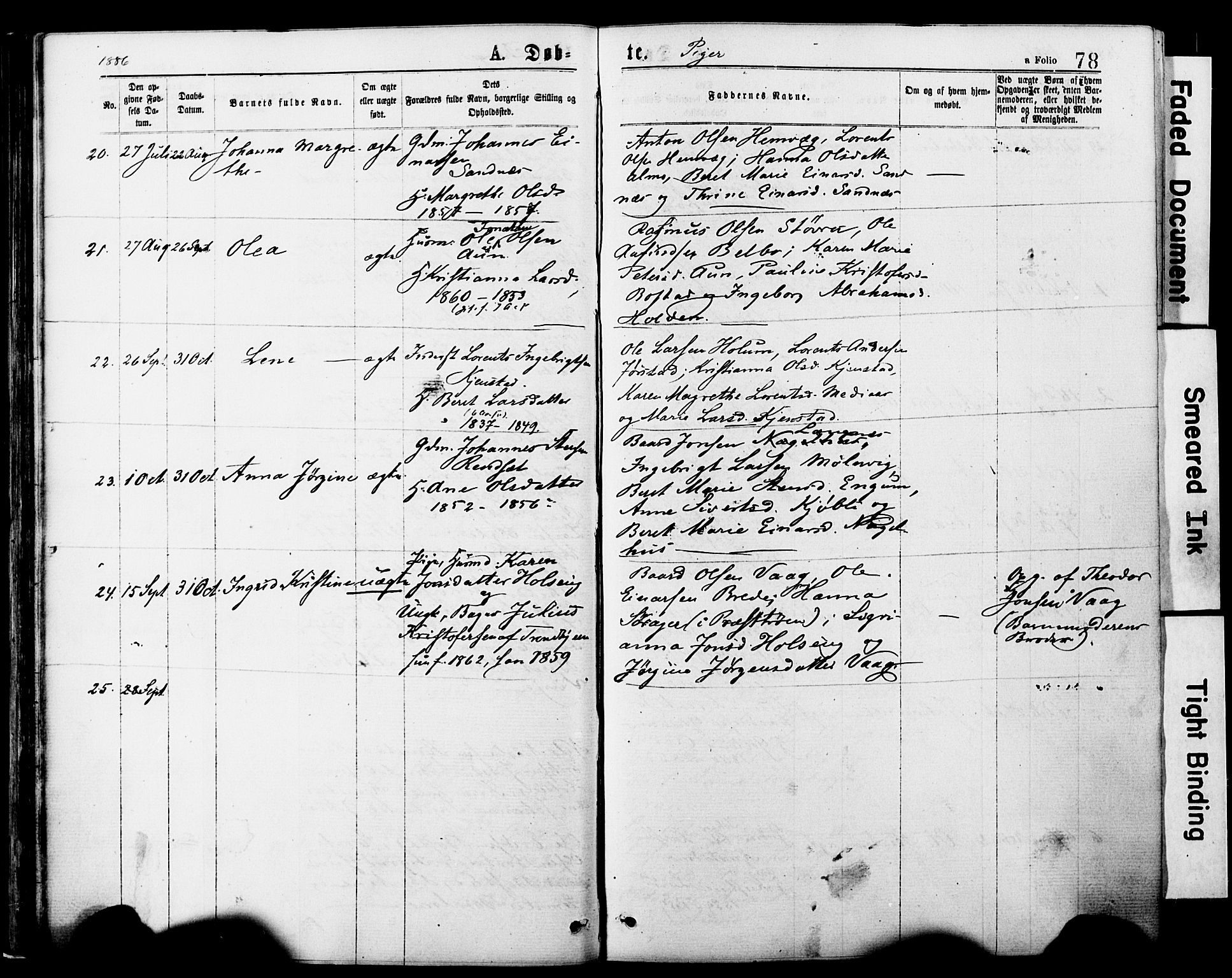 Ministerialprotokoller, klokkerbøker og fødselsregistre - Nord-Trøndelag, SAT/A-1458/749/L0473: Parish register (official) no. 749A07, 1873-1887, p. 78