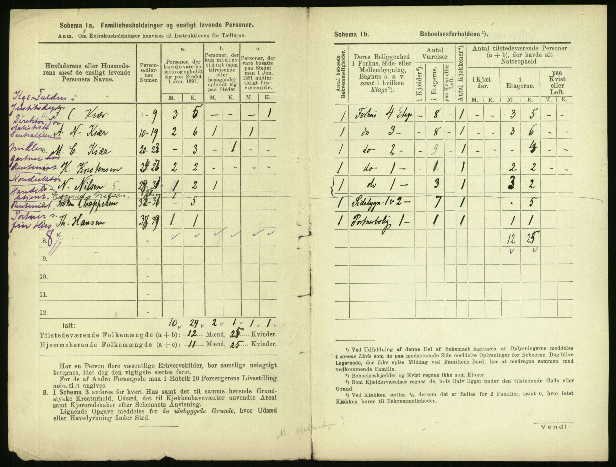 RA, 1891 census for 0301 Kristiania, 1891, p. 45423