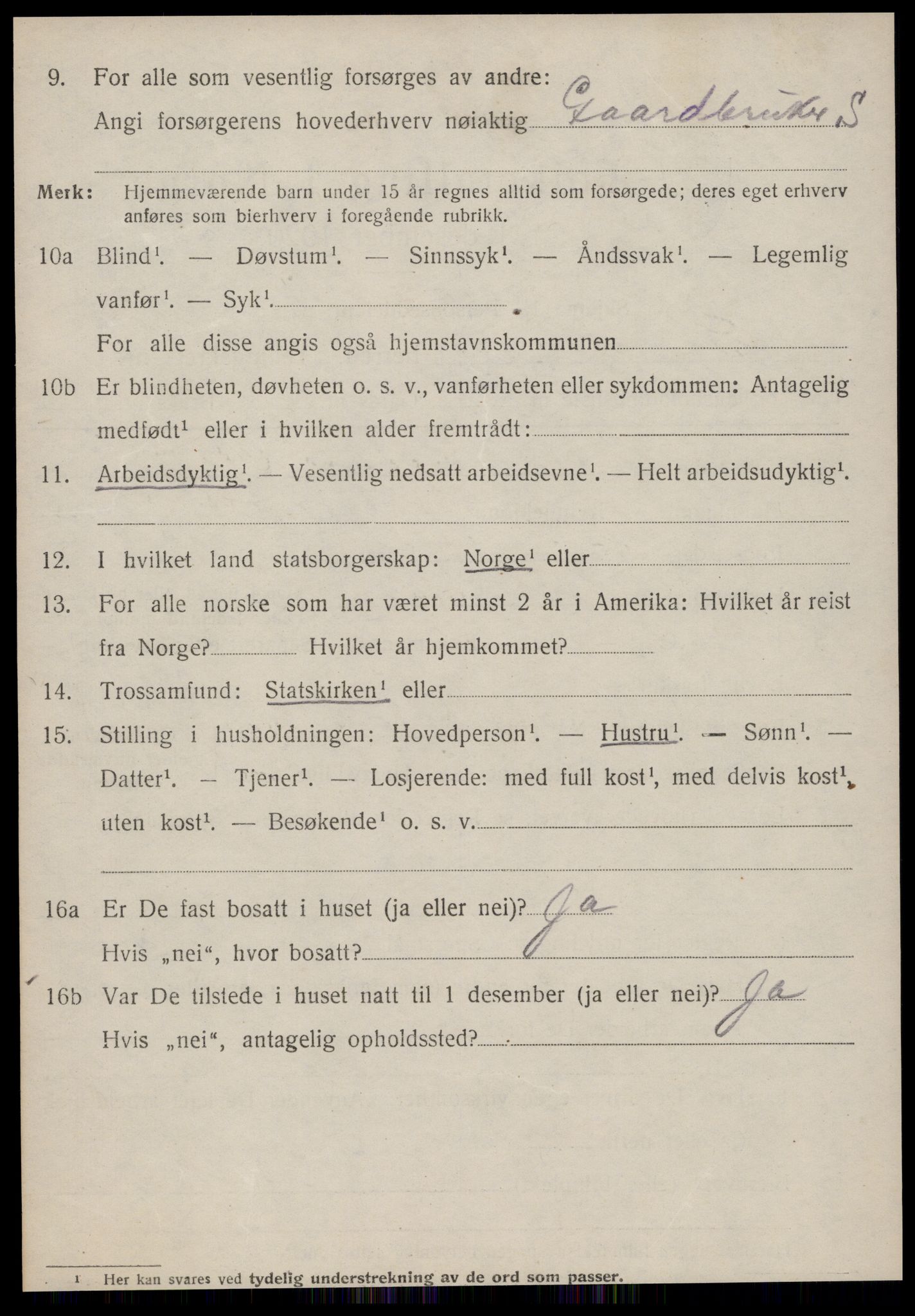 SAT, 1920 census for Stordal, 1920, p. 1639