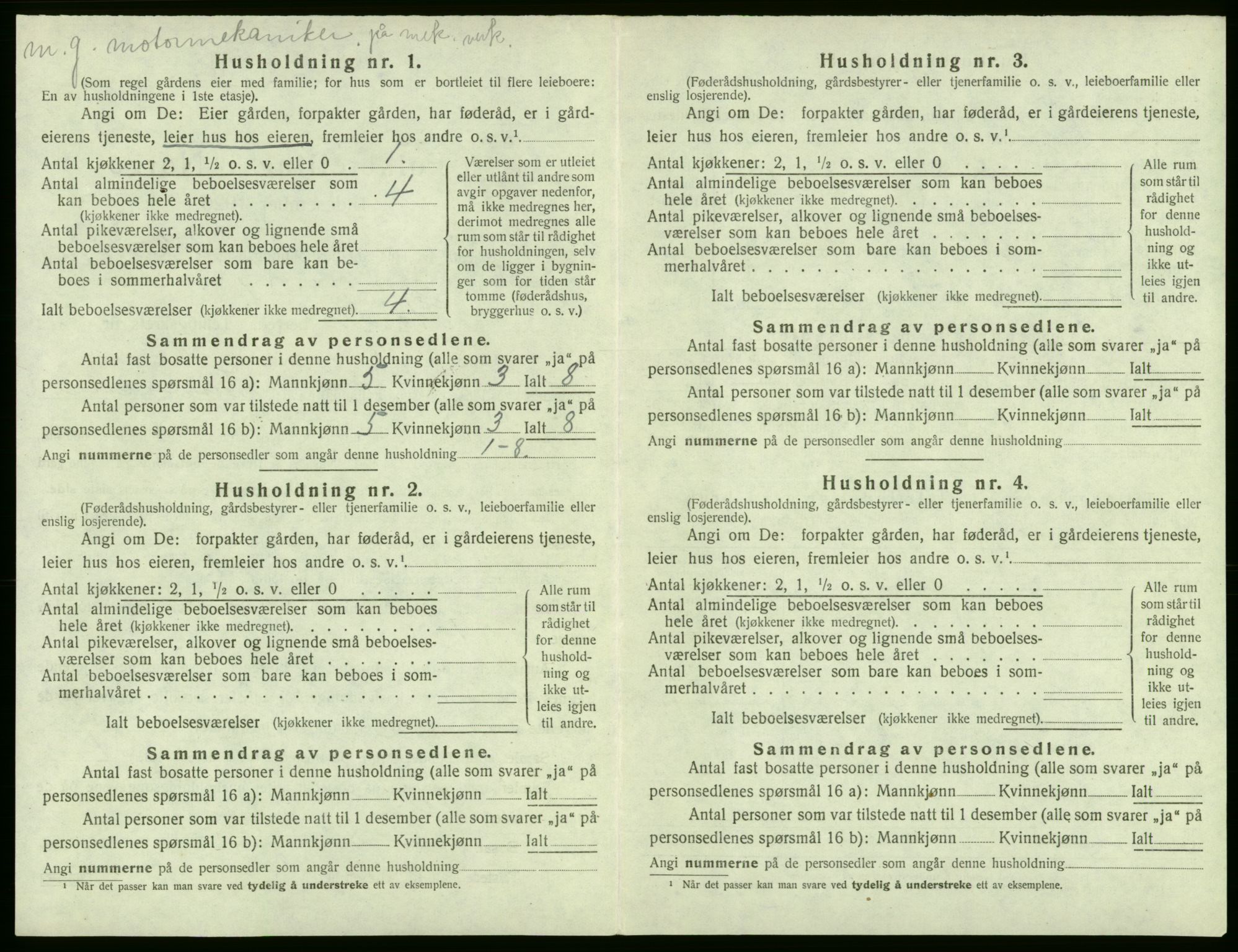 SAB, 1920 census for Stord, 1920, p. 857