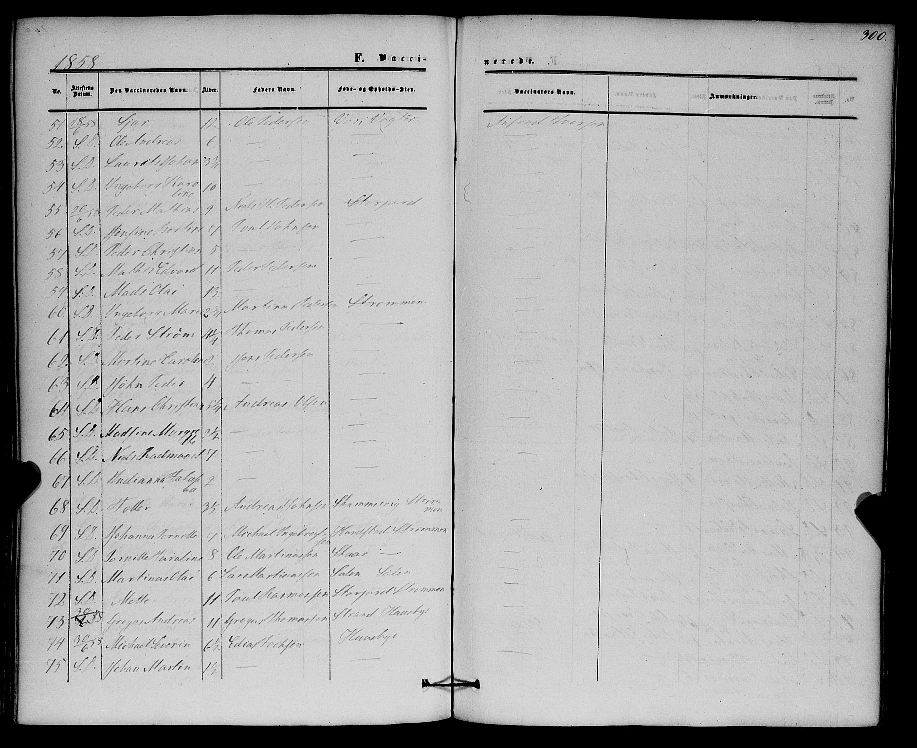 Kvæfjord sokneprestkontor, AV/SATØ-S-1323/G/Ga/Gaa/L0004kirke: Parish register (official) no. 4, 1857-1877, p. 300