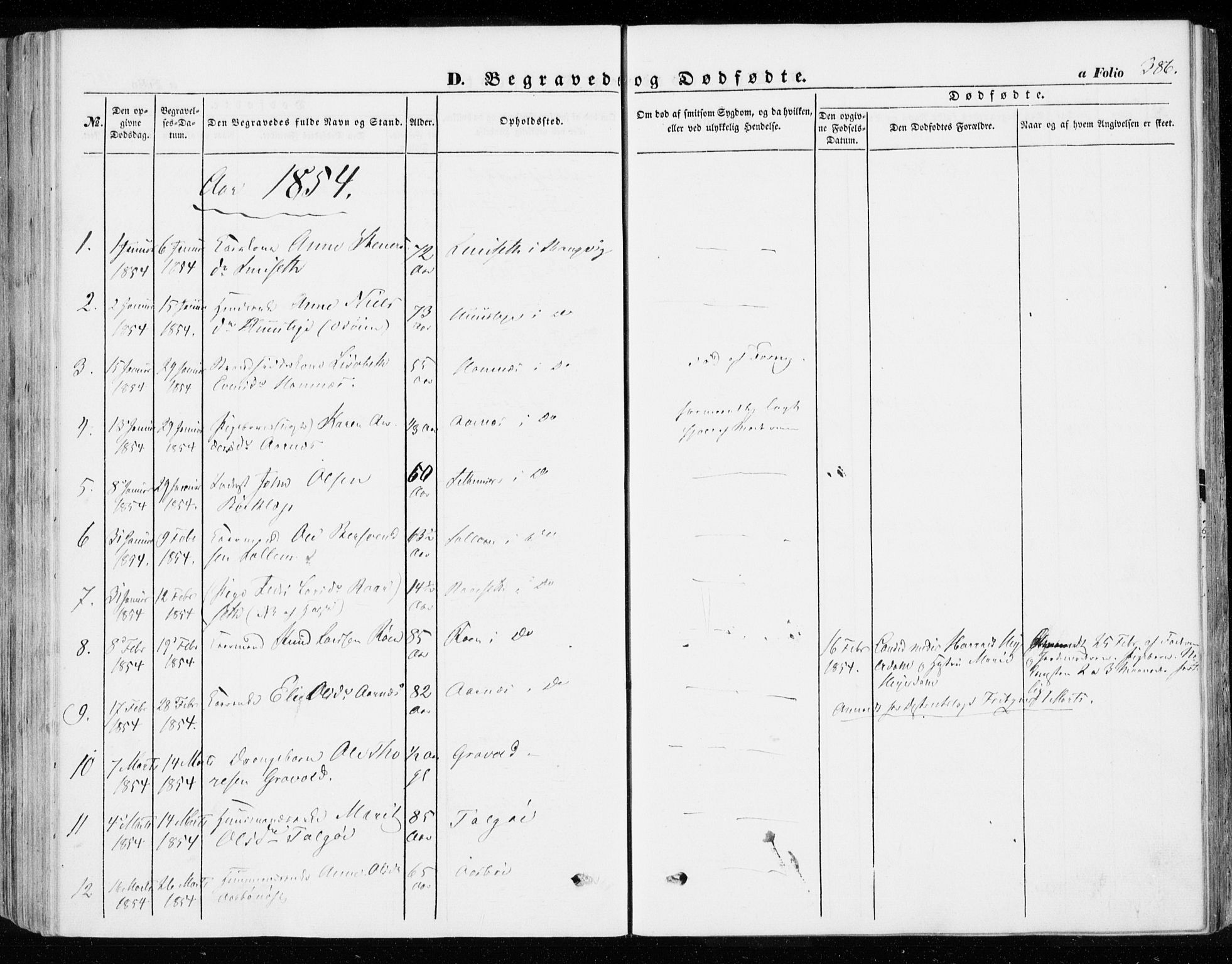 Ministerialprotokoller, klokkerbøker og fødselsregistre - Møre og Romsdal, SAT/A-1454/592/L1026: Parish register (official) no. 592A04, 1849-1867, p. 386