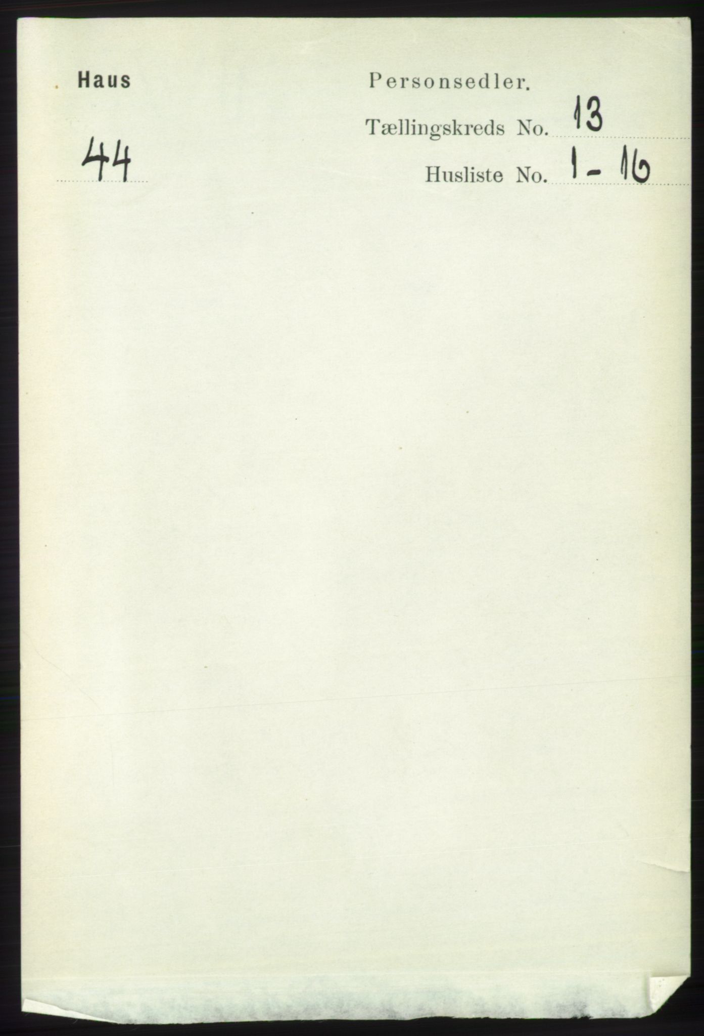 RA, 1891 census for 1250 Haus, 1891, p. 5555
