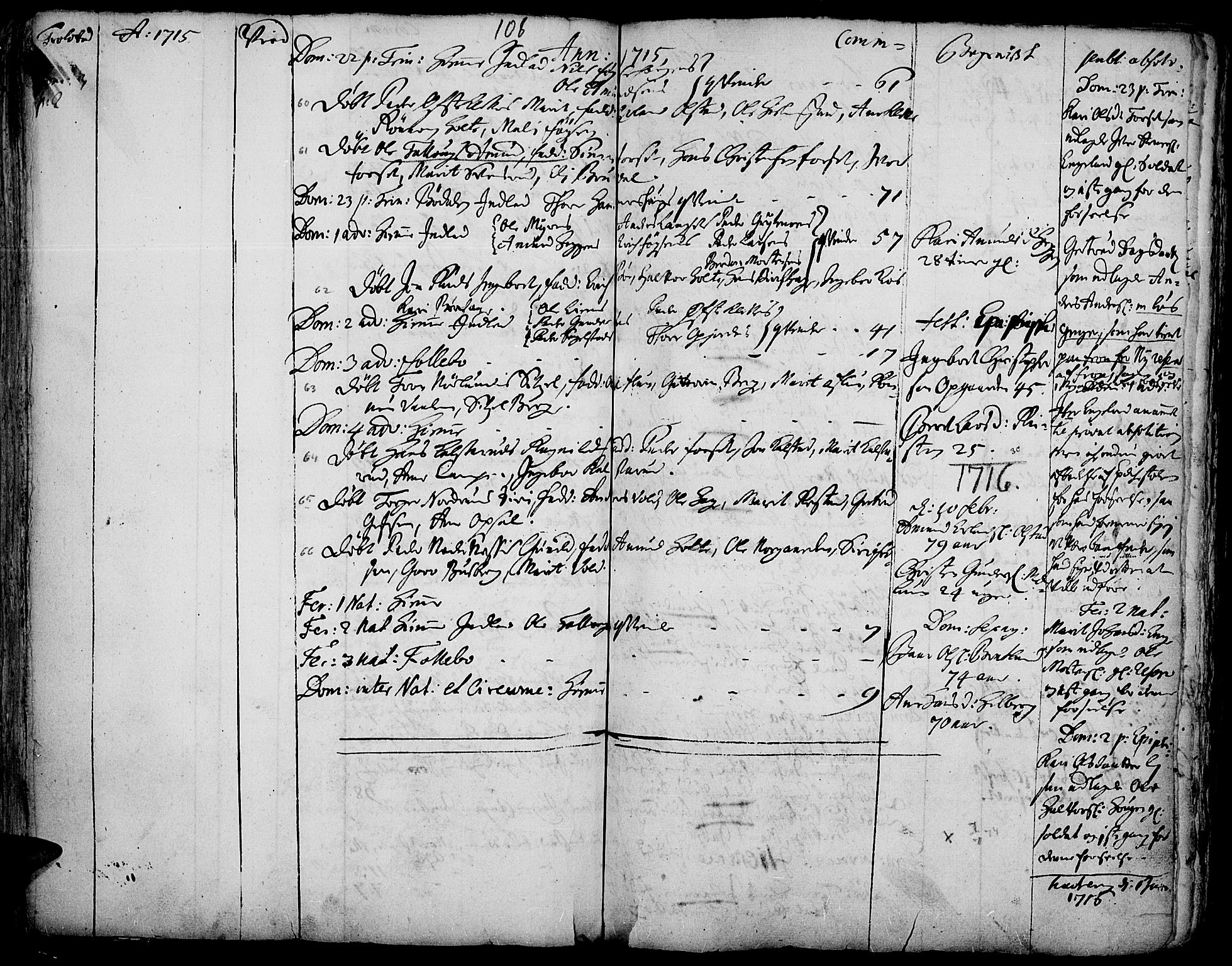 Gausdal prestekontor, SAH/PREST-090/H/Ha/Haa/L0001: Parish register (official) no. 1, 1693-1728, p. 108