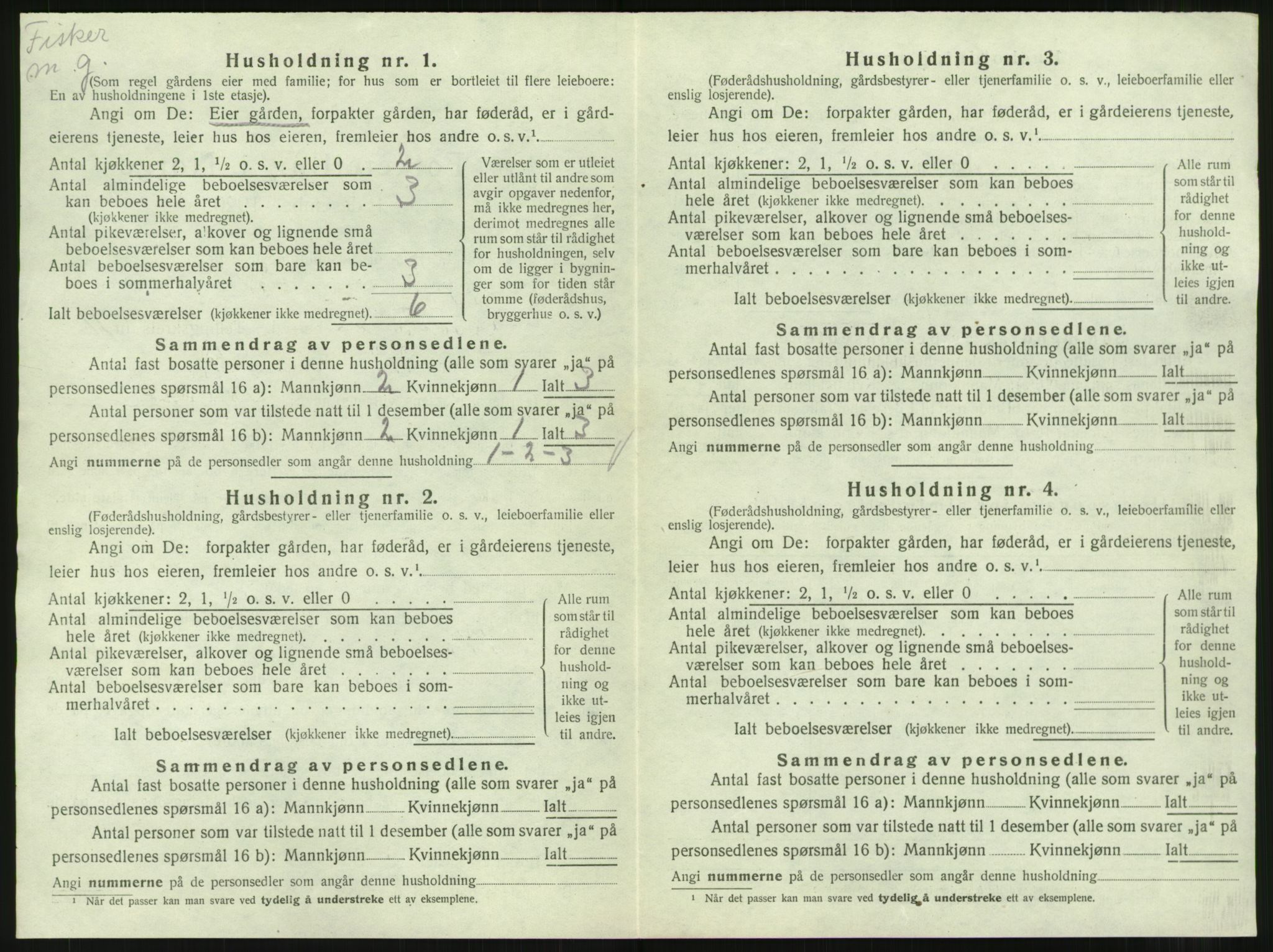 SAST, 1920 census for Skåre, 1920, p. 1083